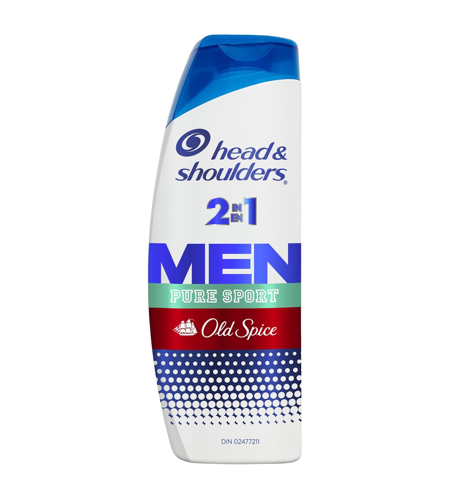 Head & Shoulders Old Spice Pure Sport 2-in-1 Shampoo + Conditioner 370ML - Buy Online on GoSupps.com