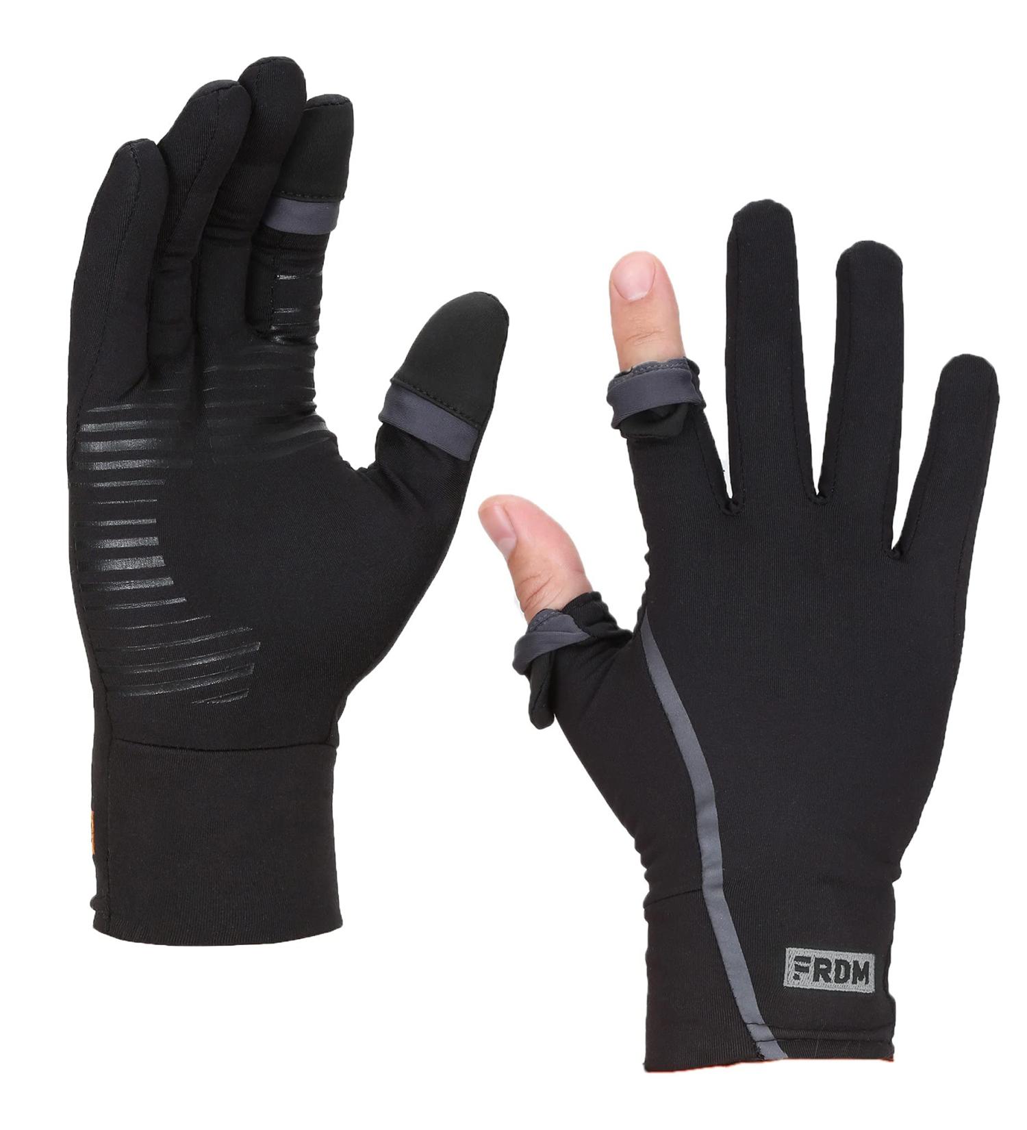 FRDM Vigor Lightweight Liner Gloves - Men & Women Black/Gray Medium - Buy Online on GoSupps.com