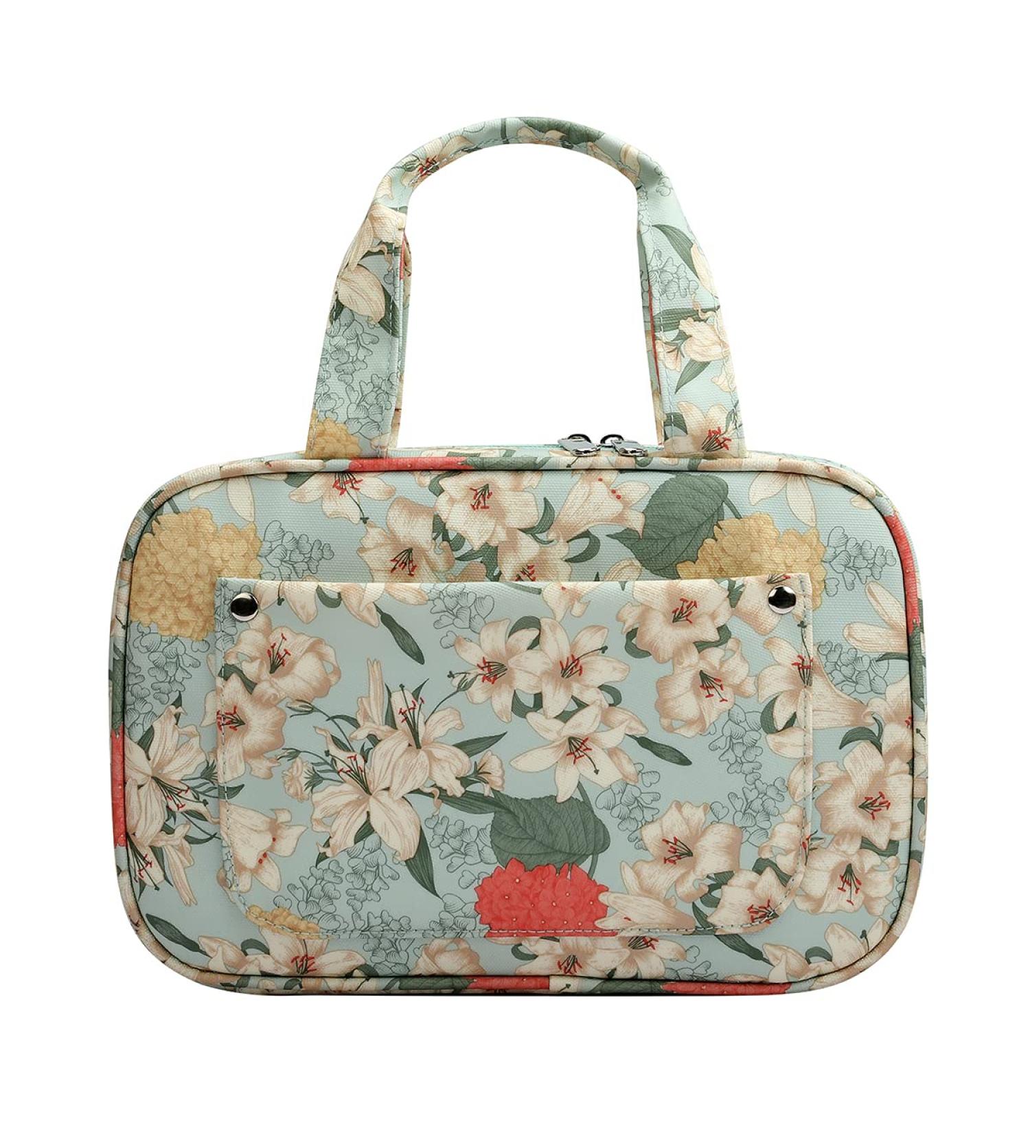 Home Sewing Kit Organizer Bag - Green Empty Case for Yarn, Needles, Hooks & Thread - DIY Craft Supplies Storage - Buy Online on GoSupps.com