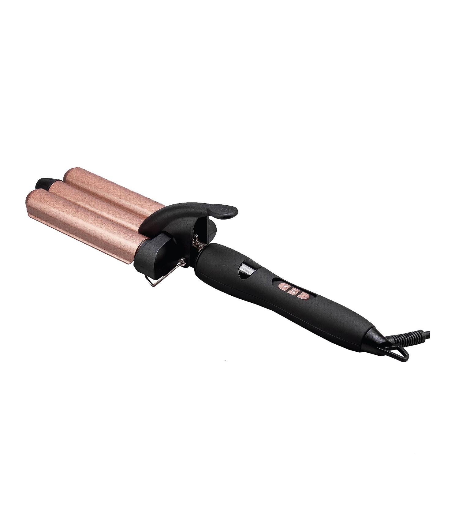 3 Barrel Deep Hair Waver - Combat Frizz & Add Shine for Beachy Waves | Ceramic Curler with Adjustable Temperature | Create Stunning Wave Styles - Buy Online on GoSupps.com