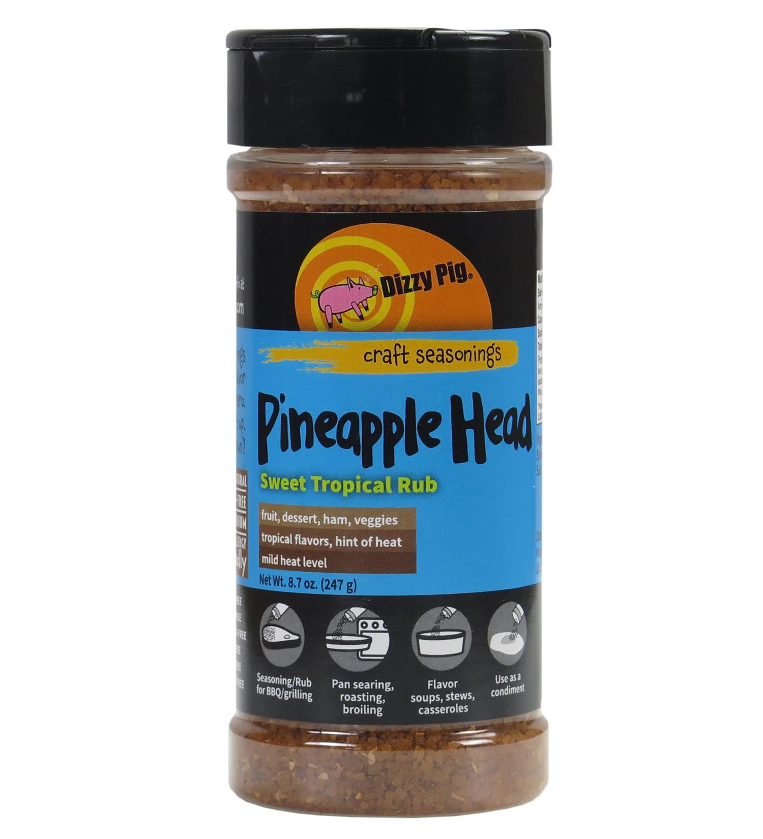 Dizzy Pig BBQ 'Pineapple Head' Rub - 226g (8 oz) - Buy Online on GoSupps.com