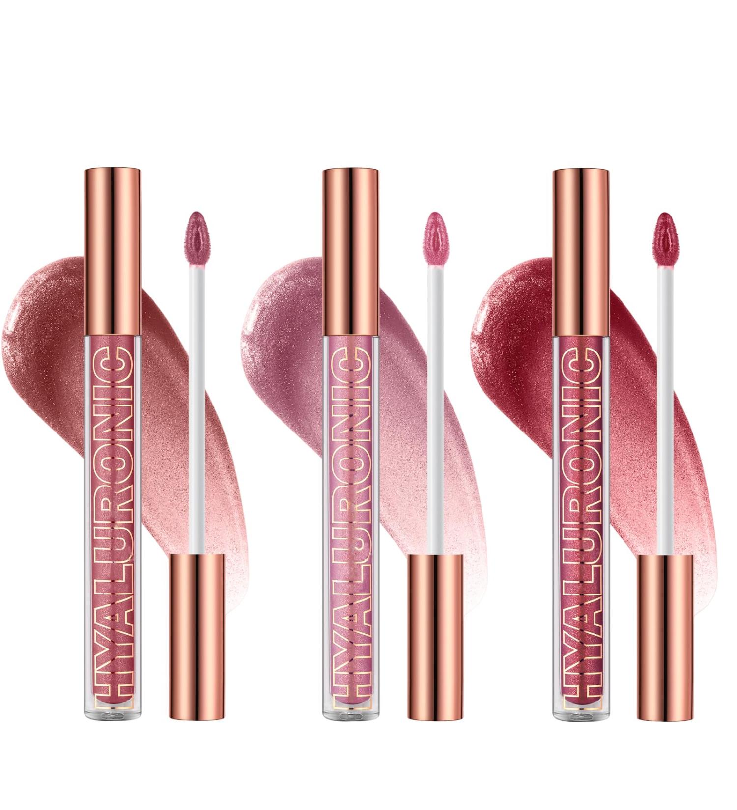 Ensemble de Huile L vres Hydratants et Longue Dur e 3pcs Hydrating Lip Glow Oil Rouge L vres Liquide Brillant et Teint Non Collante Lip Plumper Gloss Nourrissant pour Soins des - Buy Online on GoSupps.com
