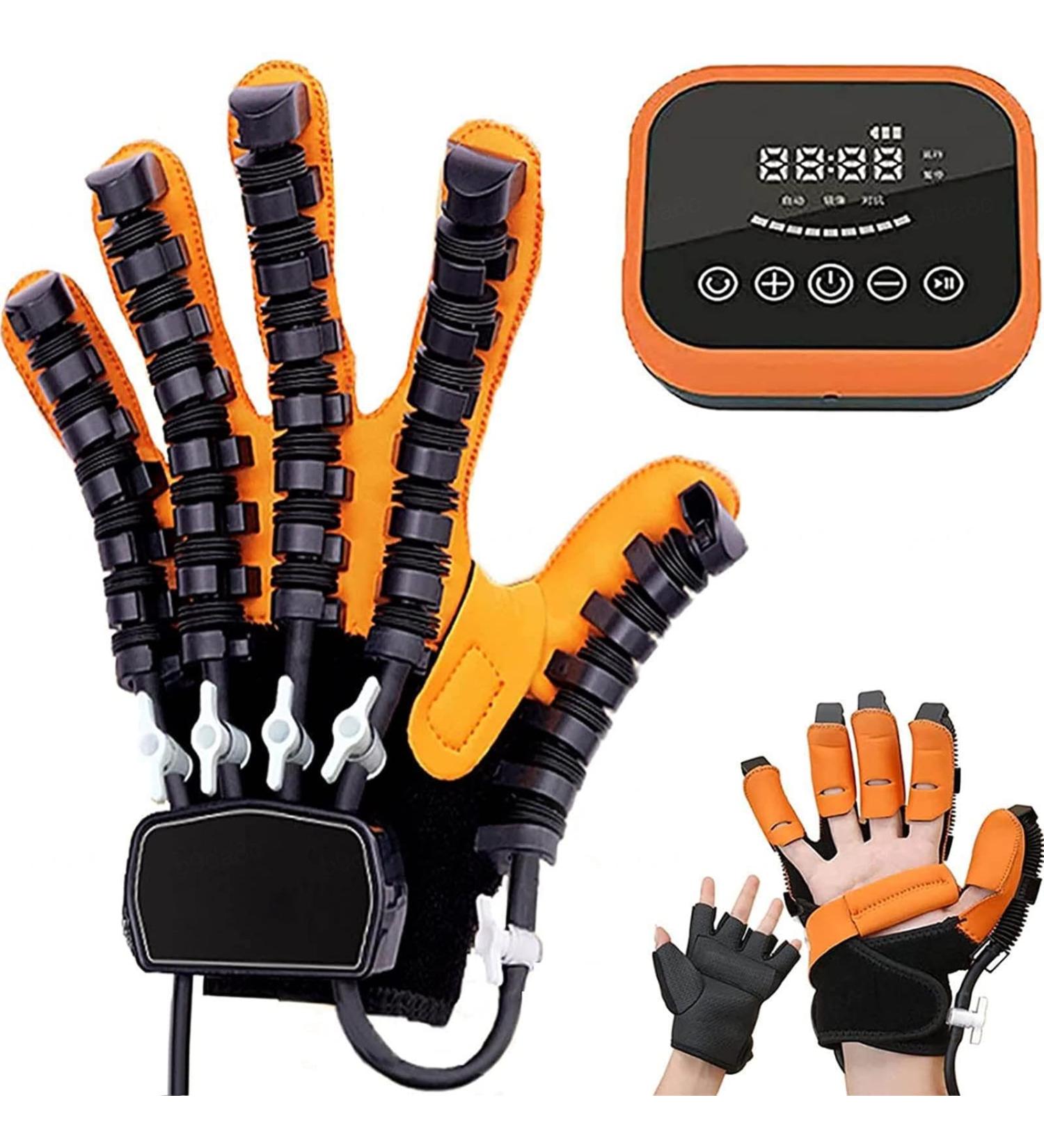 Stroke Hand Splint Assistive Gloves Protector Exoskeleton Manual Training for Stroke Hemiplegia Hand Function Recovery Relief Finger Cramps Right-XL Right X-Large - Buy Online on GoSupps.com
