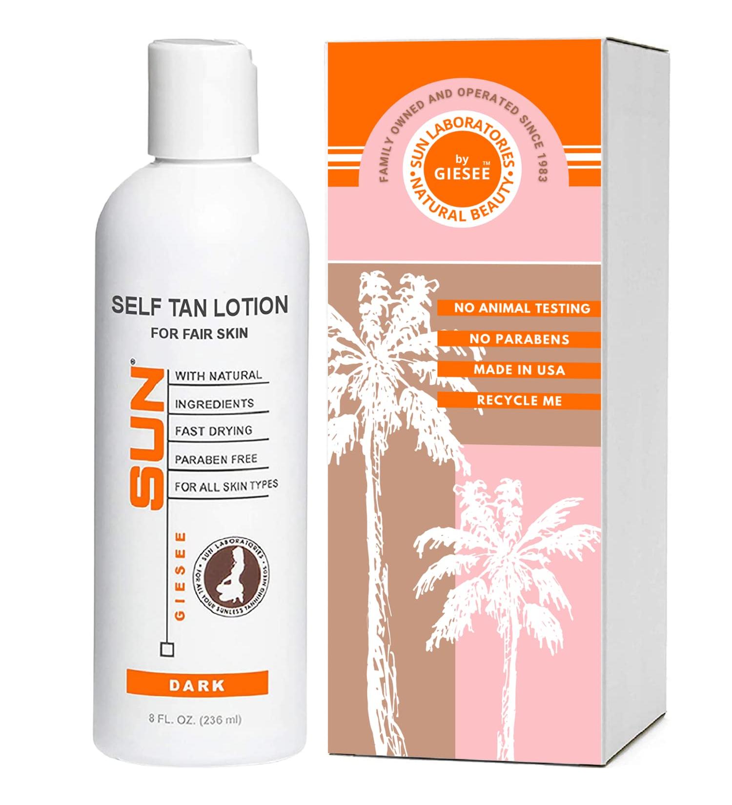 Sun Tan Overnight Instant-Tanning Lotion MEDIUM 8oz - Get a Natural Glow Fast - Buy Online on GoSupps.com