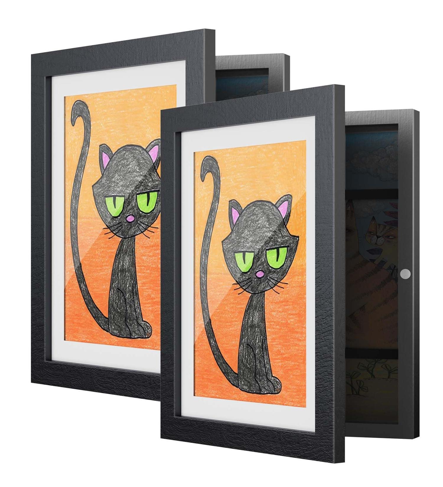 Laugigi A4 Picture Frame Set for Children's Drawings - Front Opening Art Frame for 150 Pictures - International Shipping Available - Buy Online on GoSupps.com