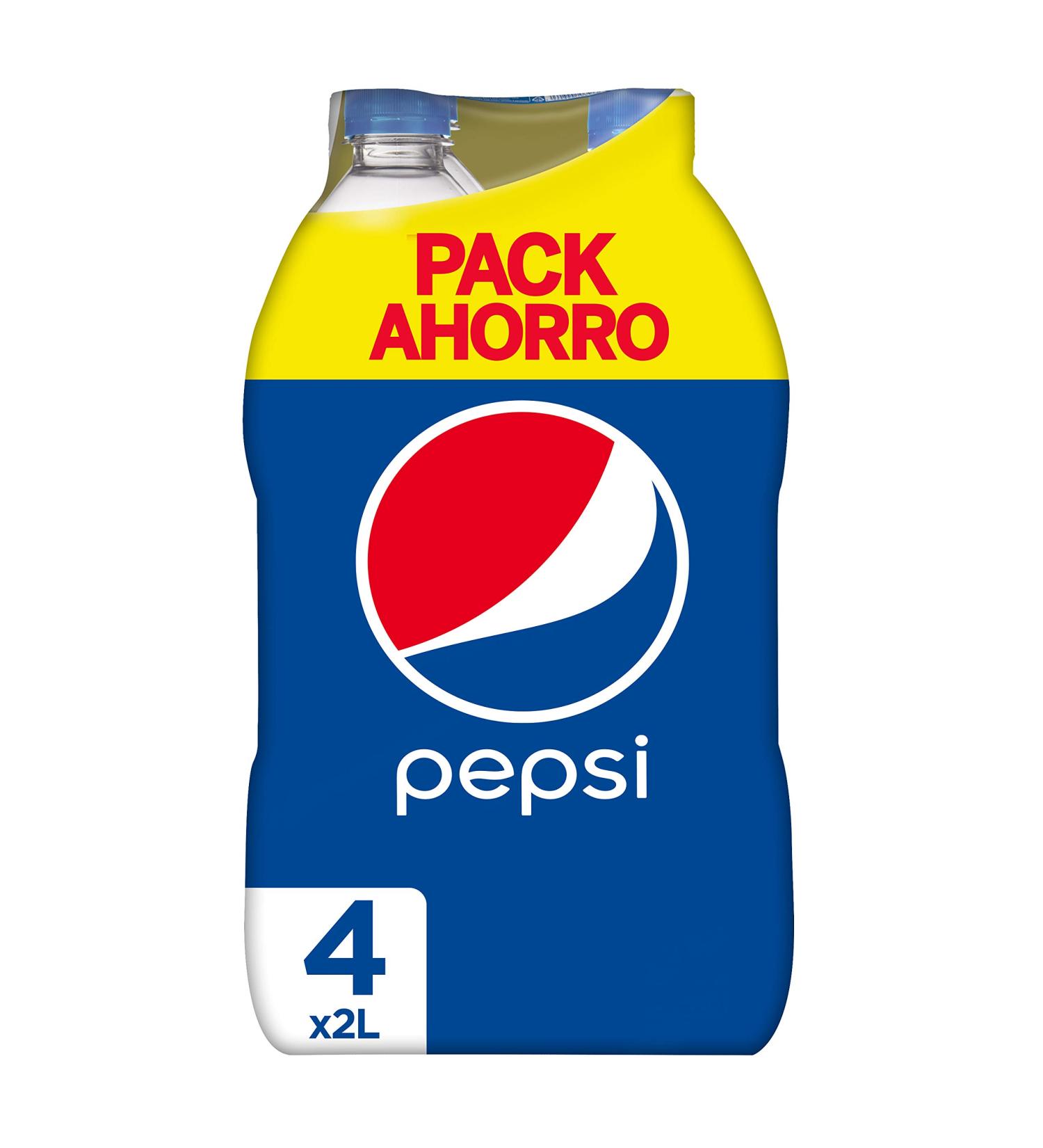 Pepsi Pepsi Max Cola Refreshment with Zero Sugar - Pack of 4 x 2 L - Total: 8 L