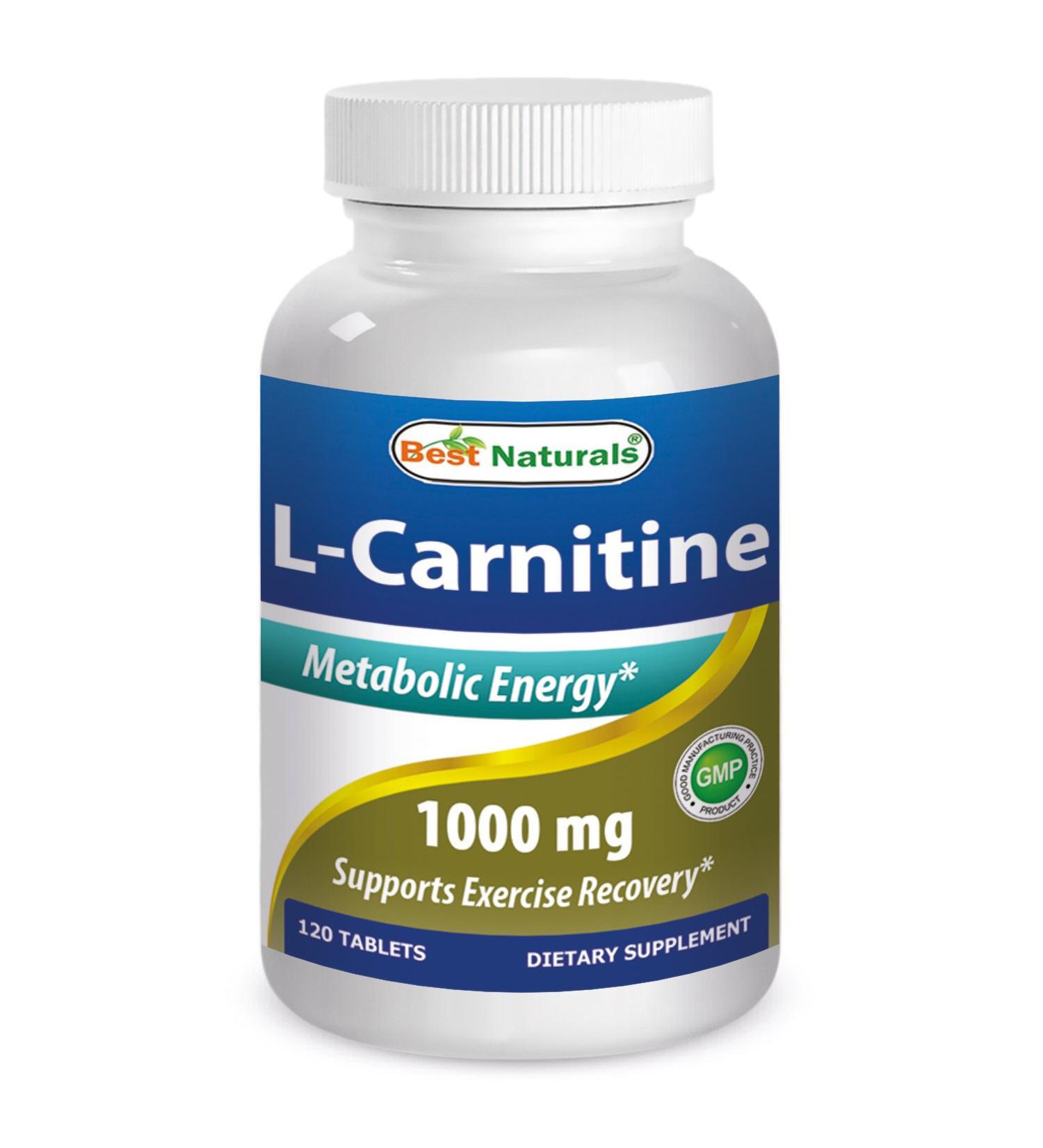 Best Naturals L-Carnitine Fumarate 1000mg - 120 Tablets - Boost Cellular Energy - Buy Online on GoSupps.com