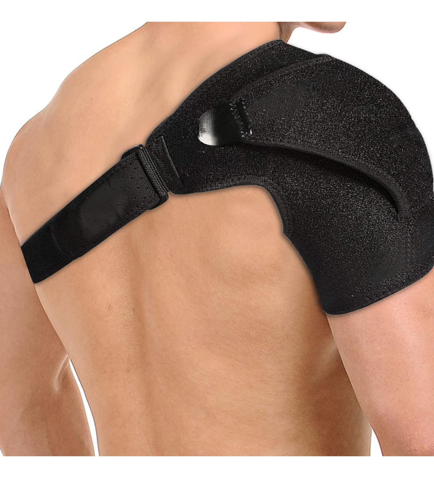 WiKSite Adjustable Shoulder Bandage | Pressure Cushion Arm Immobilizer for Stability & Relaxation | Shoulder Support for Men & Women - International Shipping Available - Buy Online on GoSupps.com