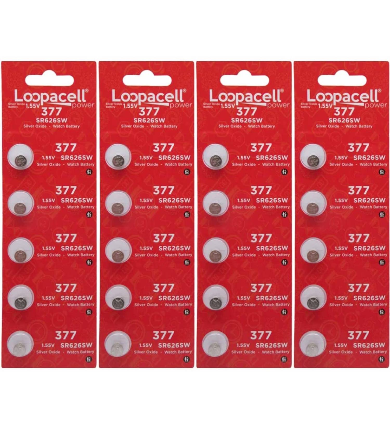 20 377 376 Silver Oxide Watch Batteries SR626SW SR626W