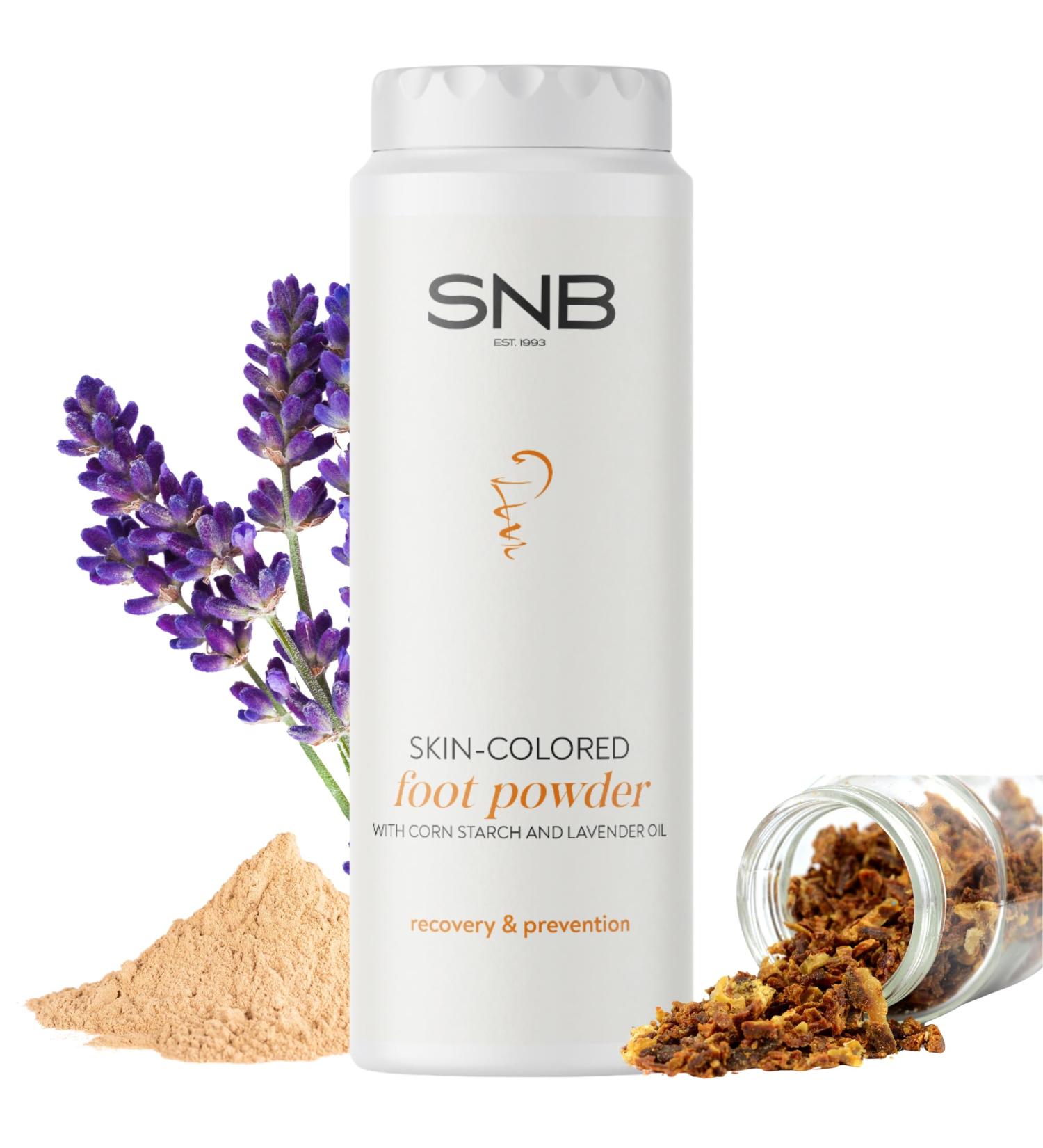  NAILUP by SNB SNB Professional Foot Deodorant 100g - Flesh Colour Foot Powder Made with Propolis and Lavender Oil - Effective Protection Against Sweat and Odors - Buy Online on GoSupps.com