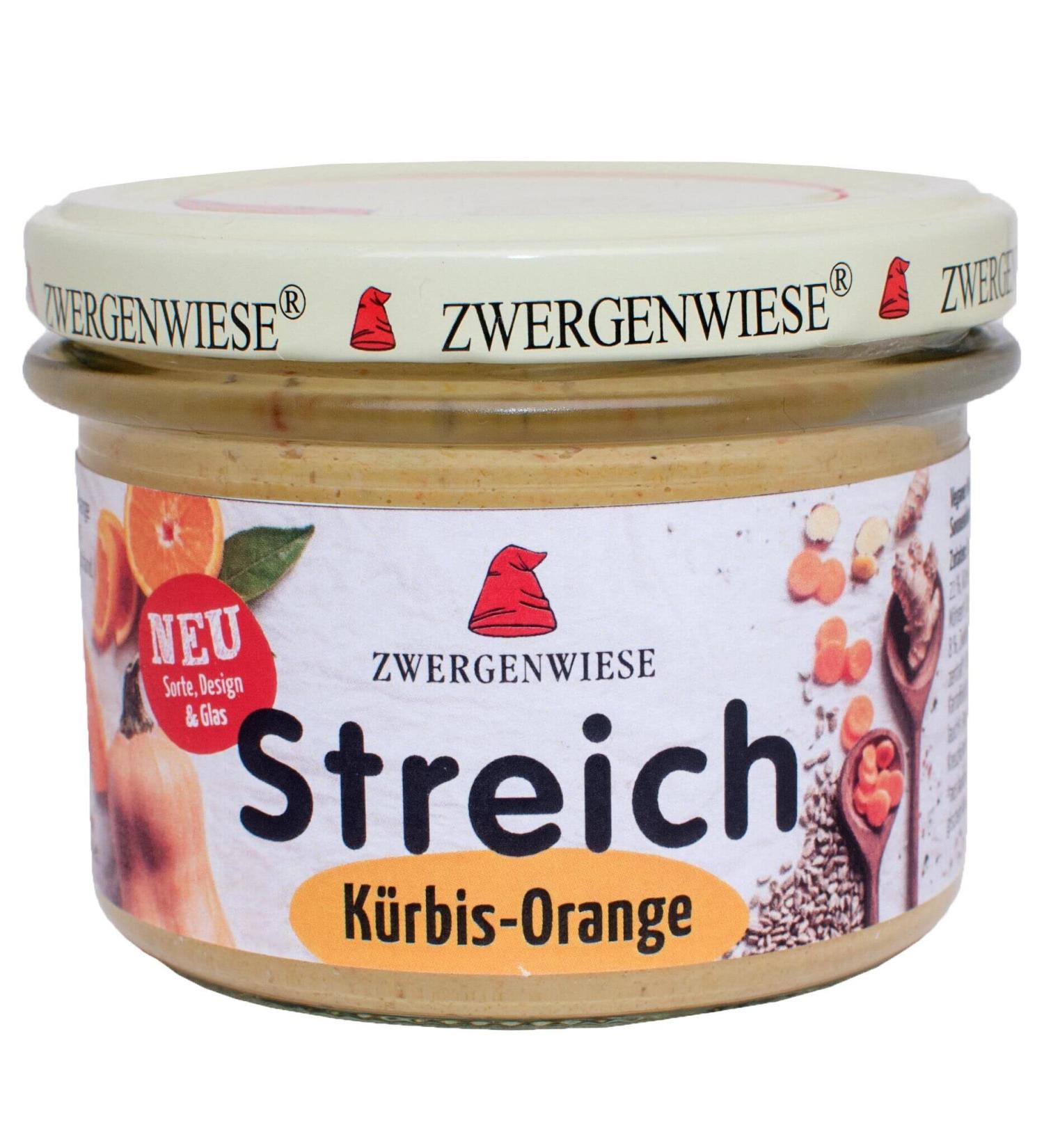 Zwergenwiese Pumpkin orange stripe 180 g Organic