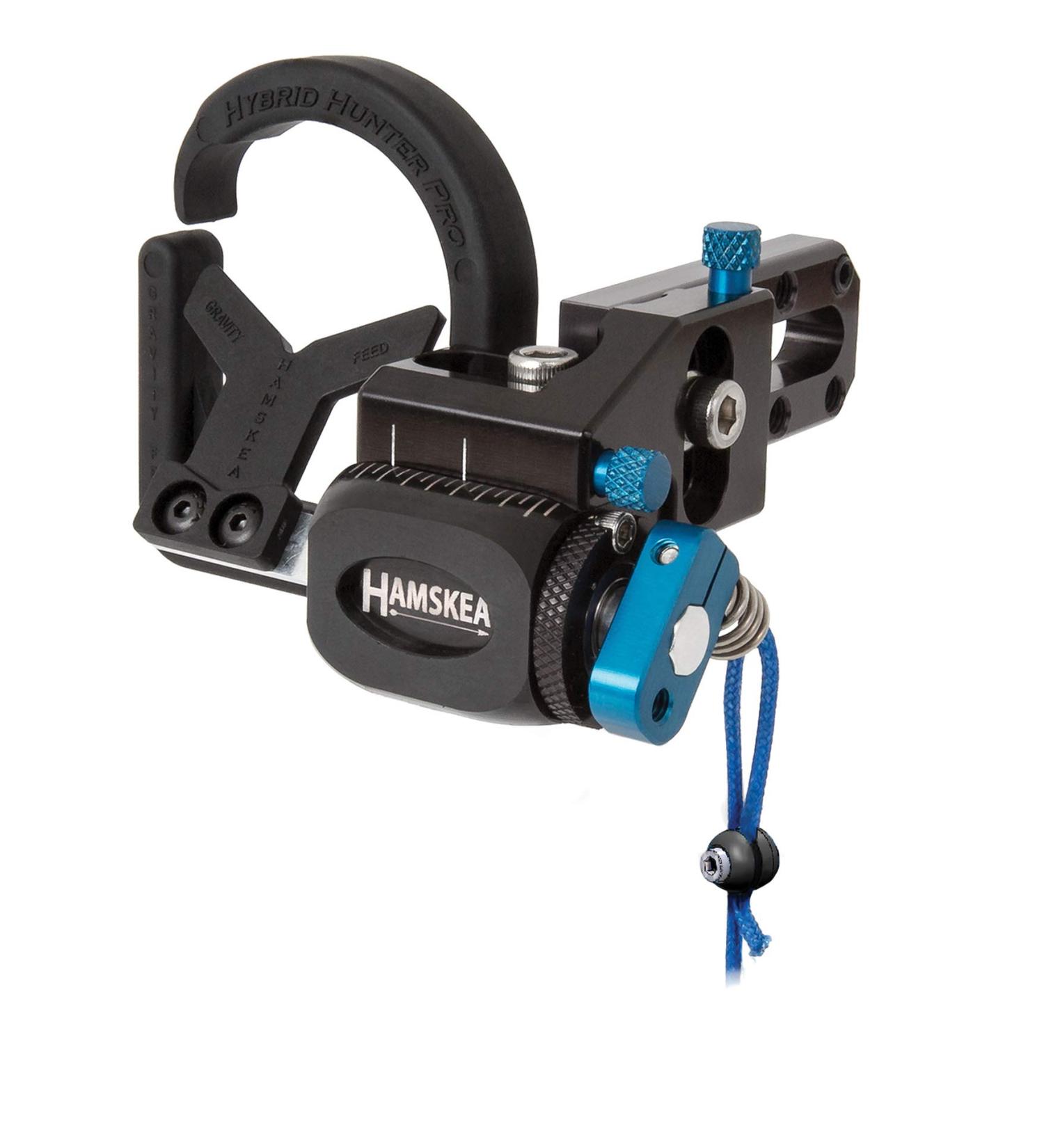 HAMSKEA Hybrid Hunter Pro Micro Tune/Drop Away Arrow Rest - Right Hand, Bowhunting Recurve/Compound, Black/Blue - Buy Online on GoSupps.com