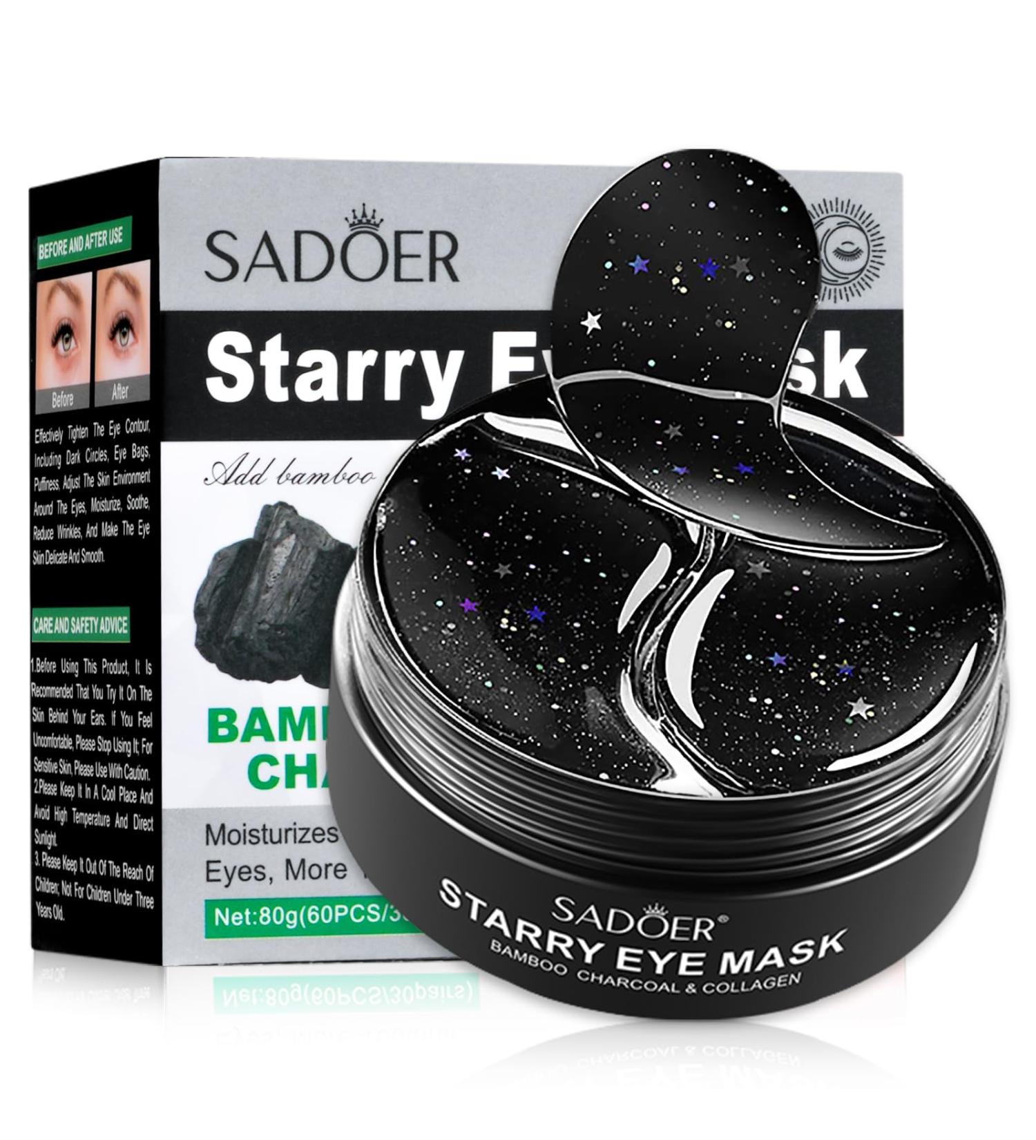 Lustwieta Under Eye Gel Patches - 30 Pairs Green Tea eye patches for adults Collagen Eye Patches forfor Reduce Dark Circles Puffy Eyes Under Eye Bags Removal and Anti Wrinkle Hydrating Skincare black - Buy Online on GoSupps.com