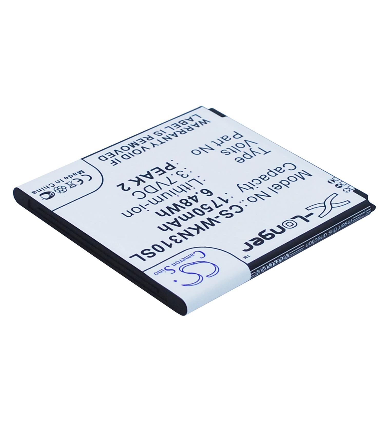 PRUVA 1750mAh Battery for Wiko Cink Peax & Peax 2 - Compatible Replacement - Buy Online on GoSupps.com