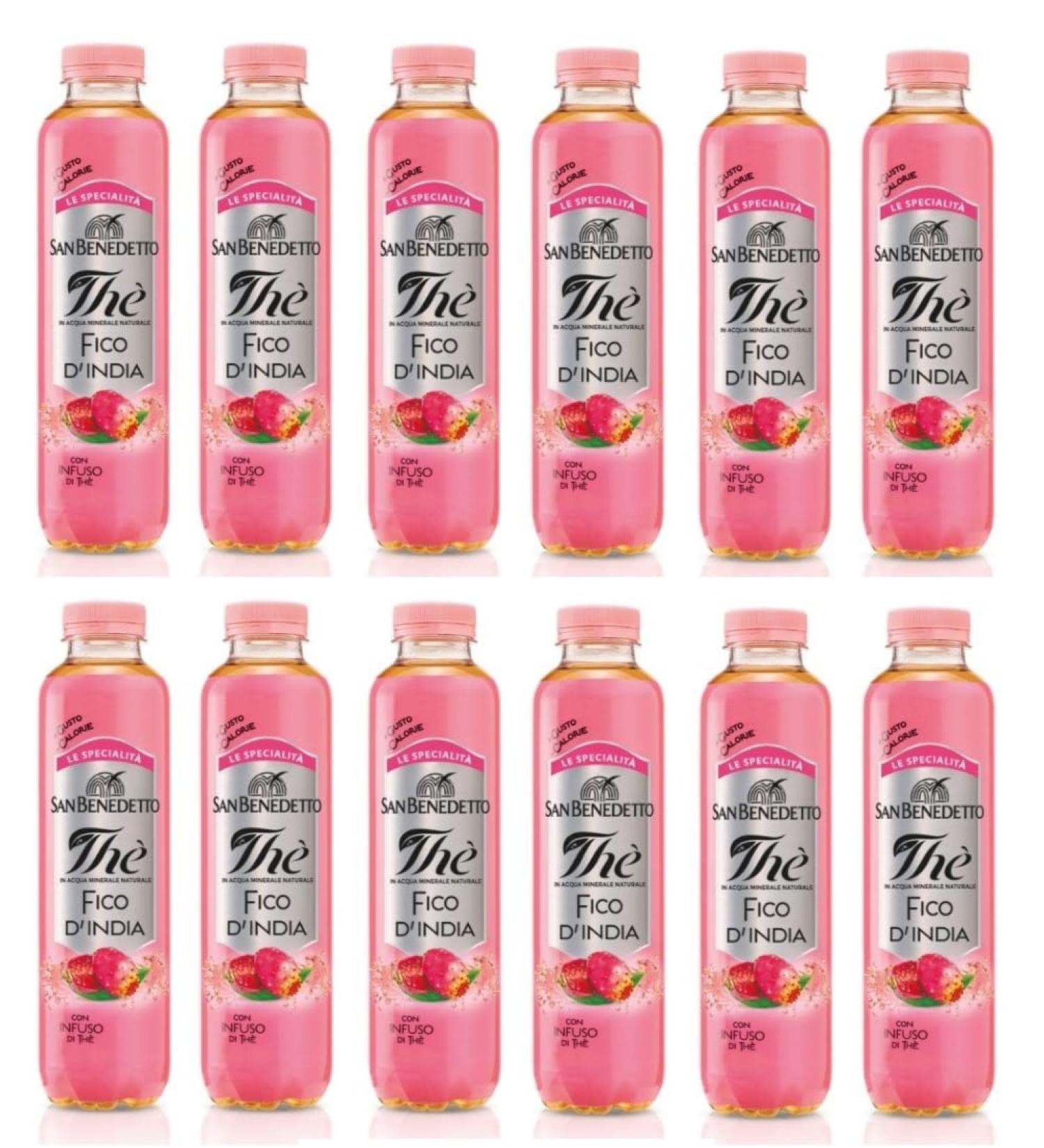 Italian Gourmet ER 12x San Benedetto Th al FICO DINDIA prickly pear iced tea disposable PET 500ml nonalcoholic drink refreshing drink