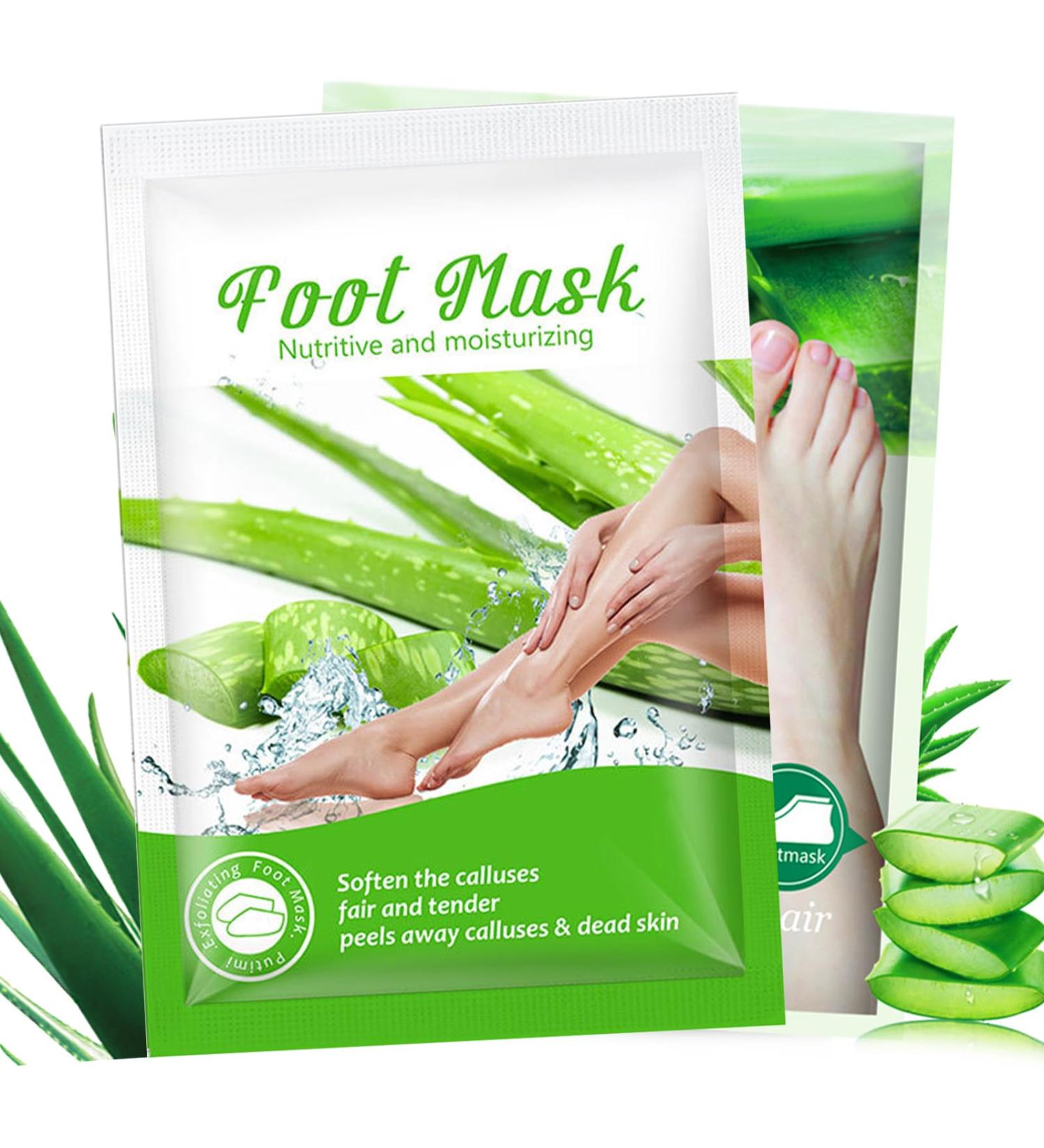 Exfoliating Foot Mask - 2 Pairs of Cornea Socks for Men & Women | Effective Foot Care for Tender Feet | Vera Green - Buy Online on GoSupps.com