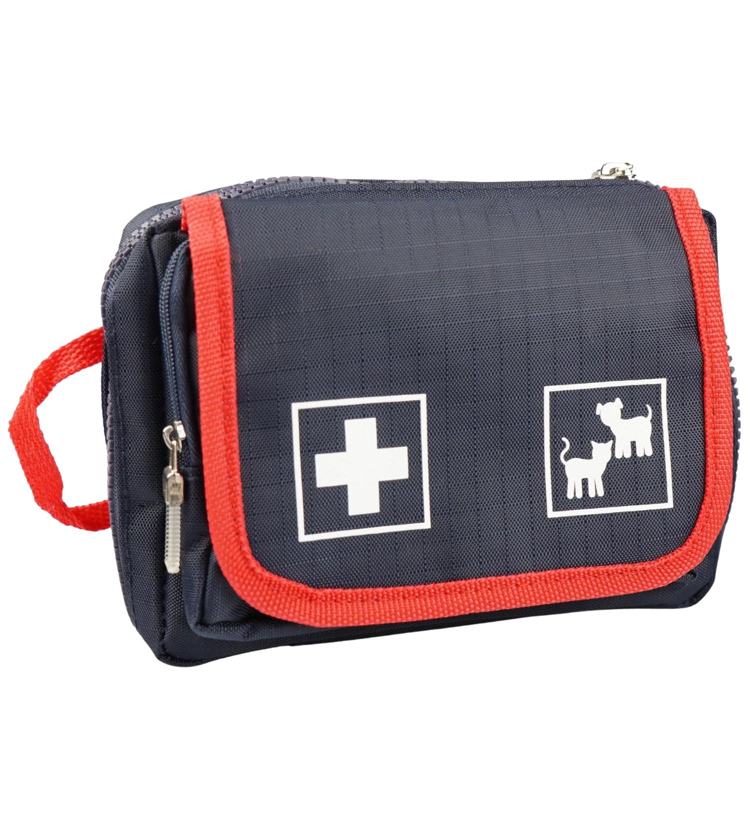 First Aid Set for Pets - Dog & Cat Emergency Kit with Belt Clip Tweezers Tick Pliers Cooling Compress - Ideal for Backpacks | Hierbeidir Medical - Buy Online on GoSupps.com