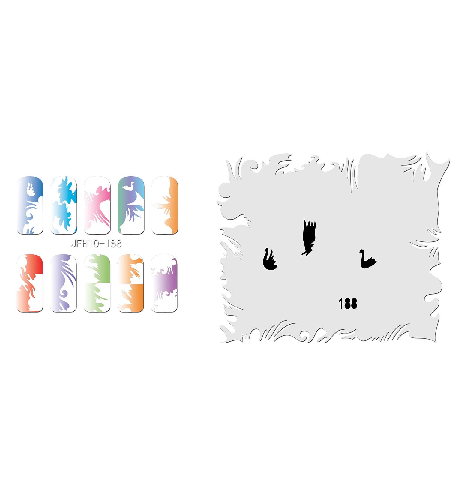 Fingernail stencil (airbrush nail art) Fengda JFH10-188