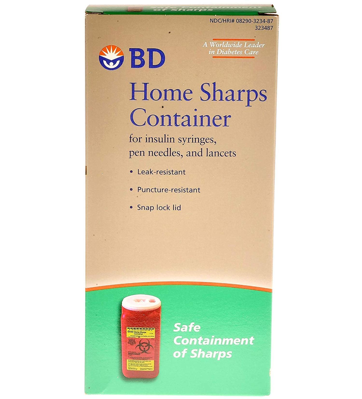 BD Home Sharps Container - Safe Disposal for Needles and Medical Waste - Buy Online on GoSupps.com