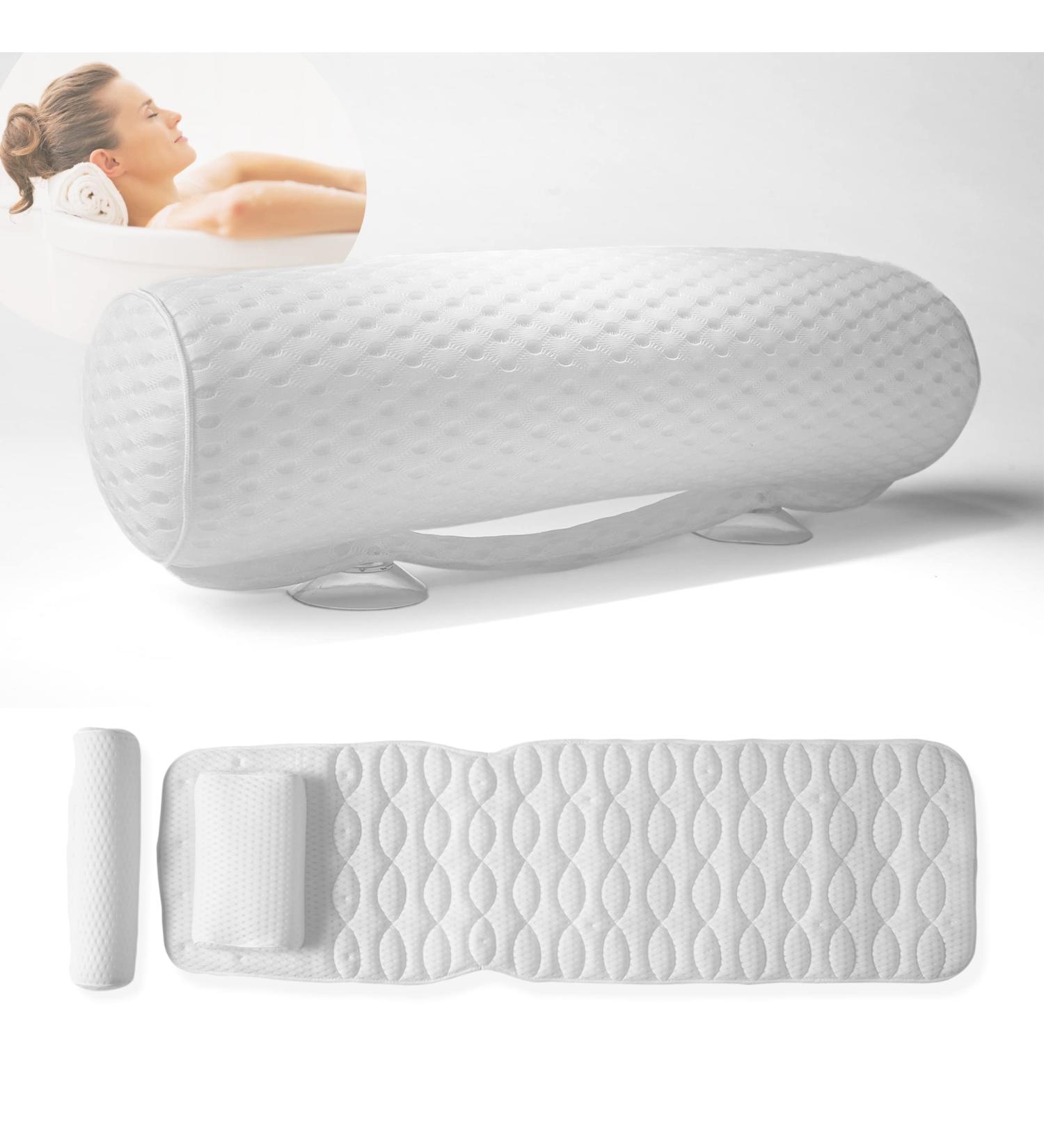 X-Large Luxury Full Body Bath Pillow - Air Mesh for Tub Neck and Back Support - Buy Online on GoSupps.com