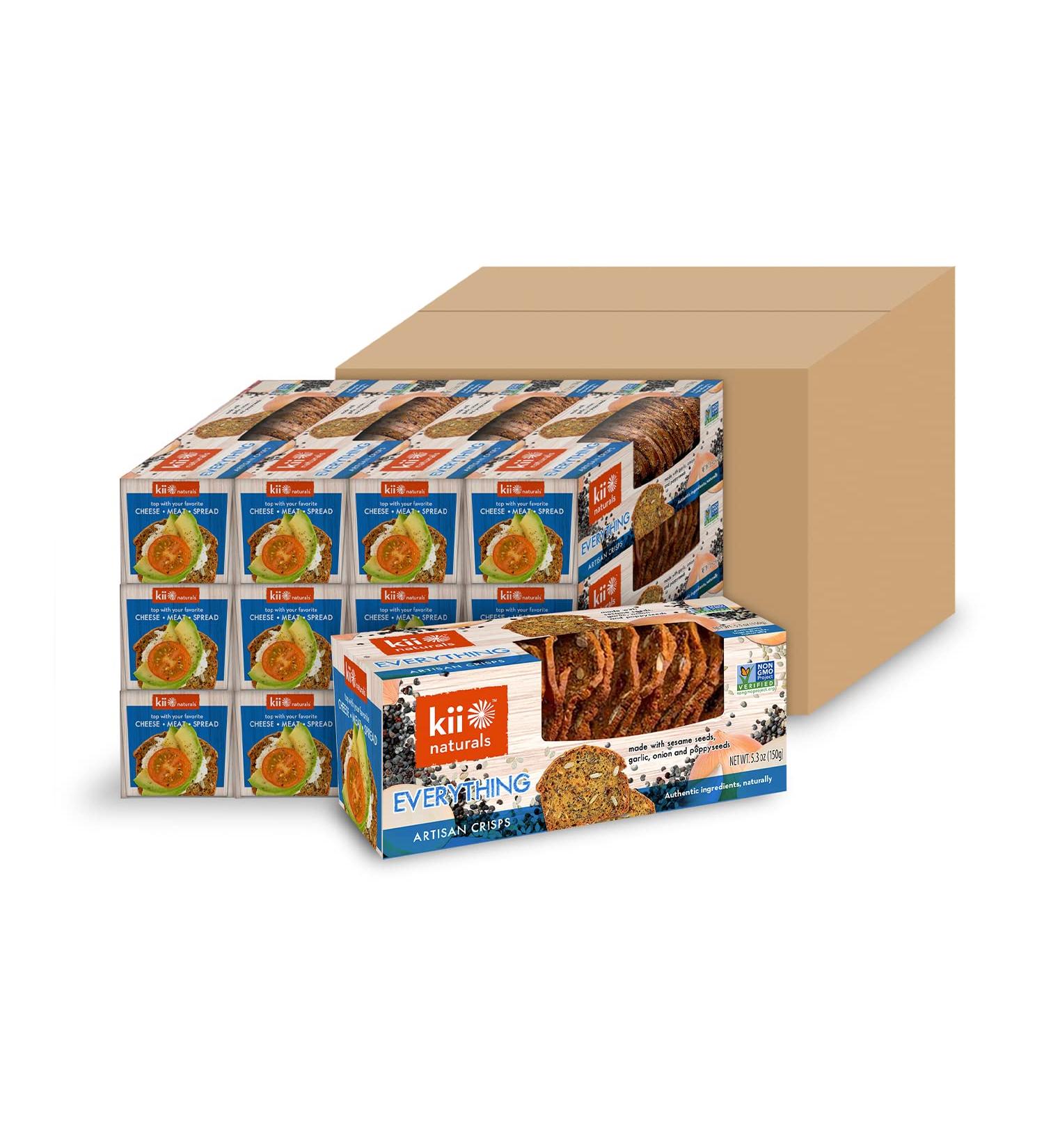 Kii Naturals Artisan Crisps 5.3 oz (Pack of 12) - Everything Flavor - Buy Online on GoSupps.com