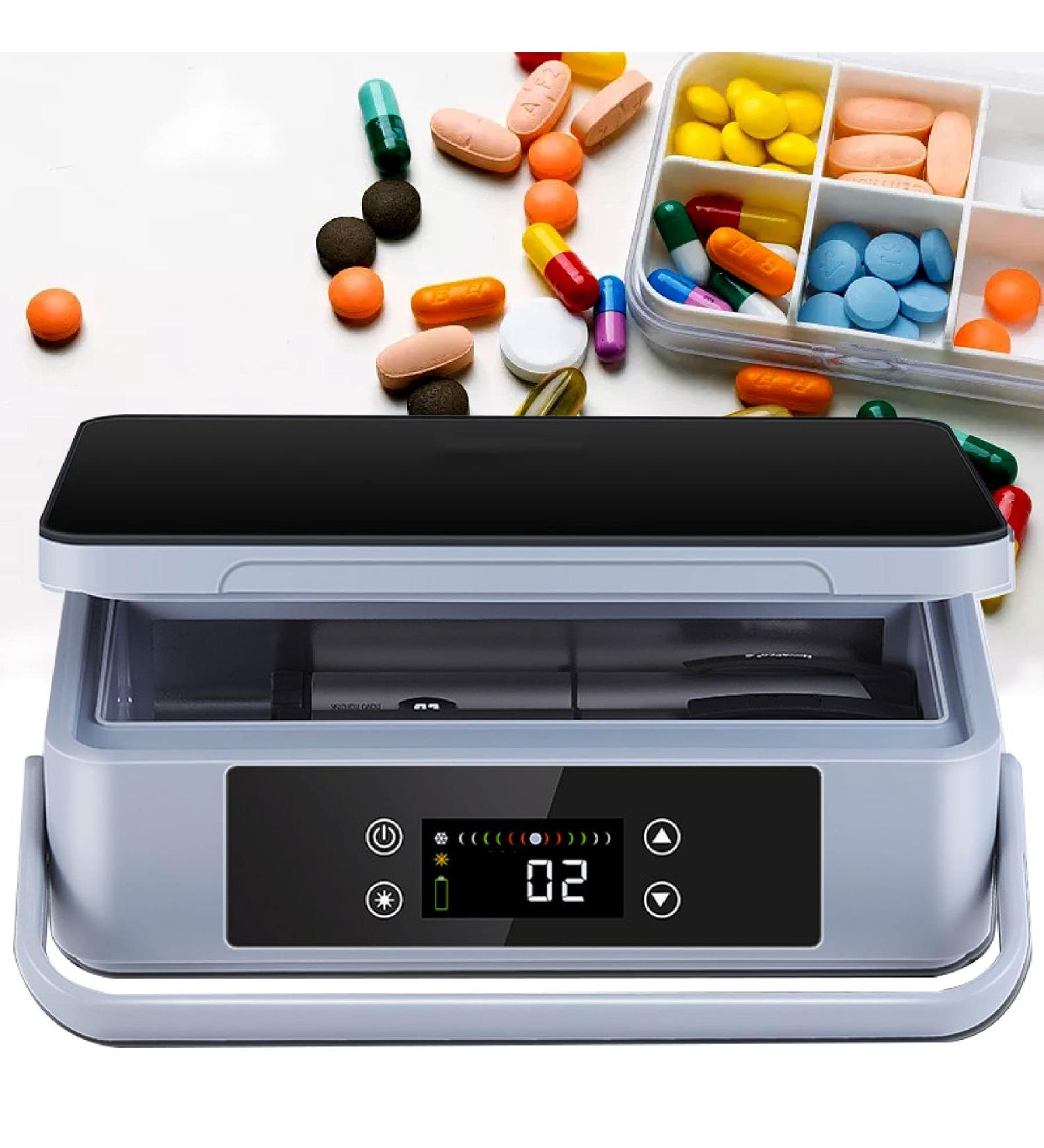 Portable Insulin Refrigerator Medicine Travel Cooler Portable Reefer Car Small Refrigerator Mini Cold Boxes - Keep The Medicine at The Suitable Temperature - Buy Online on GoSupps.com