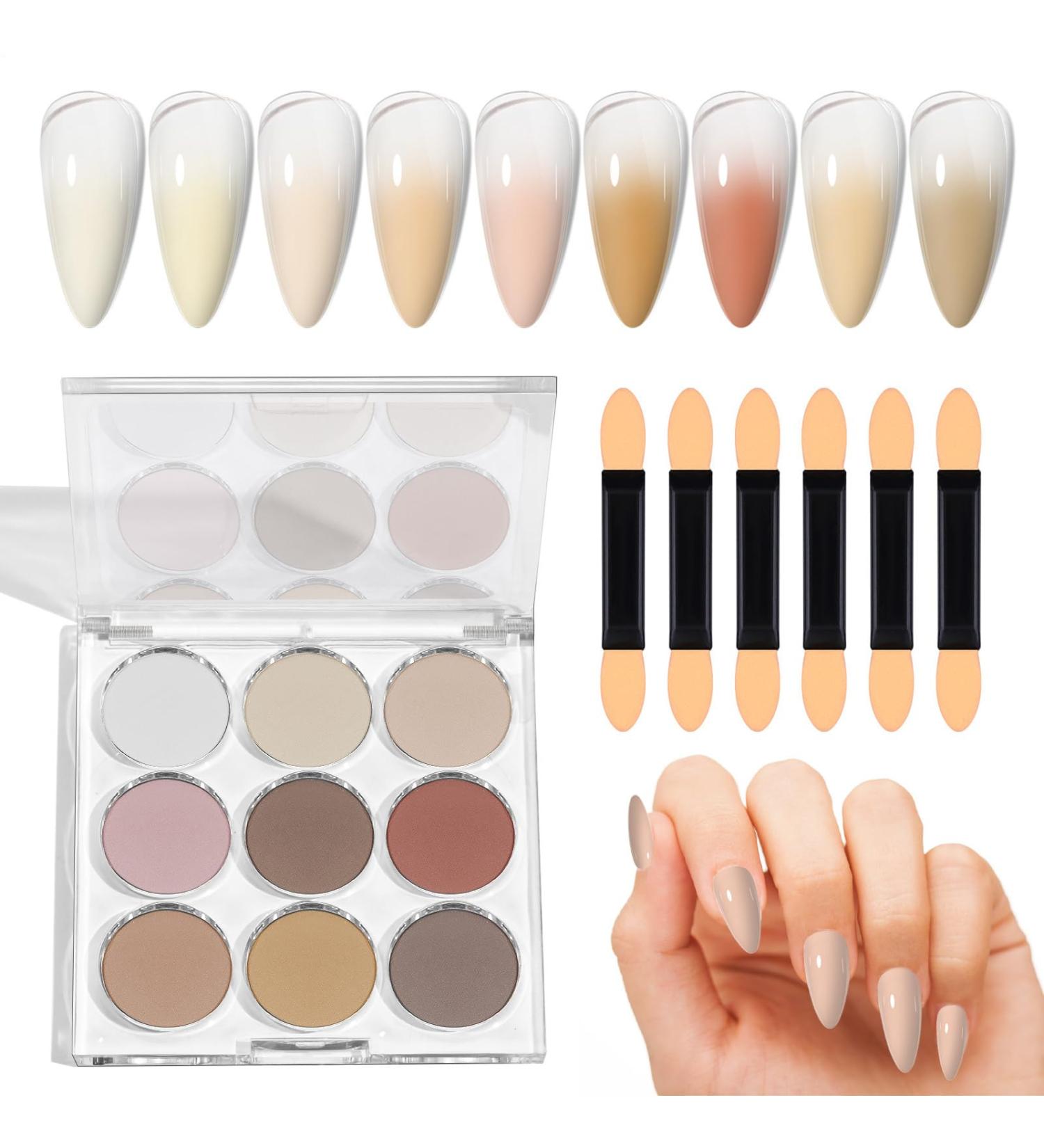 Poudre Ongles Pigment e - Finition Effet Miroir Magique Brillant 9 Couleurs | D coration Arc-en-D grad Brillante DIY pour P ques Halloween No l CF03 - Buy Online on GoSupps.com