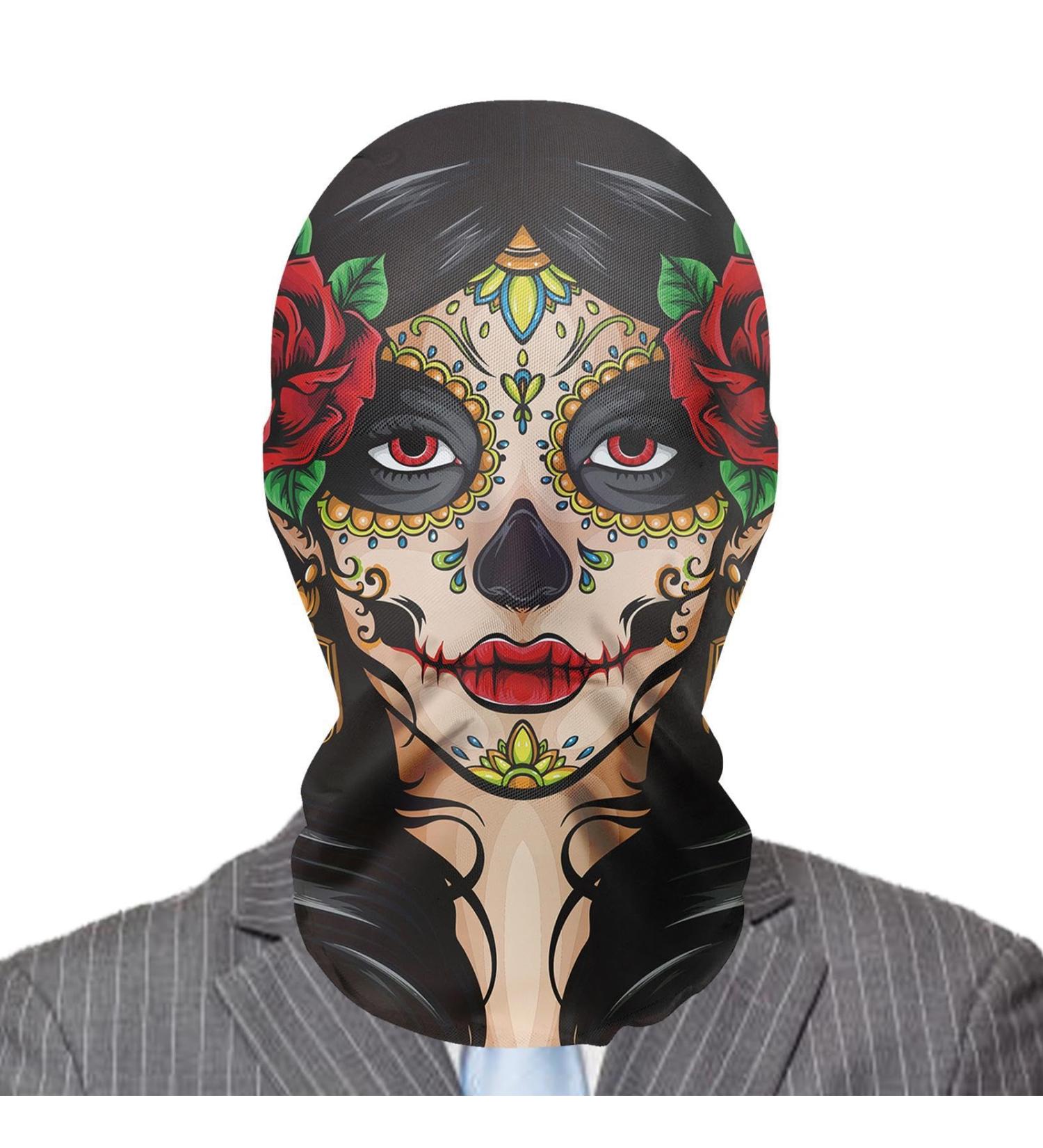 Halloween Ghost Masque - Horror Funny Mesh Full Headdress | Breathable And Realistic Ghost Masque Costume For Halloween Cosplay and Masquerade - Buy Online on GoSupps.com