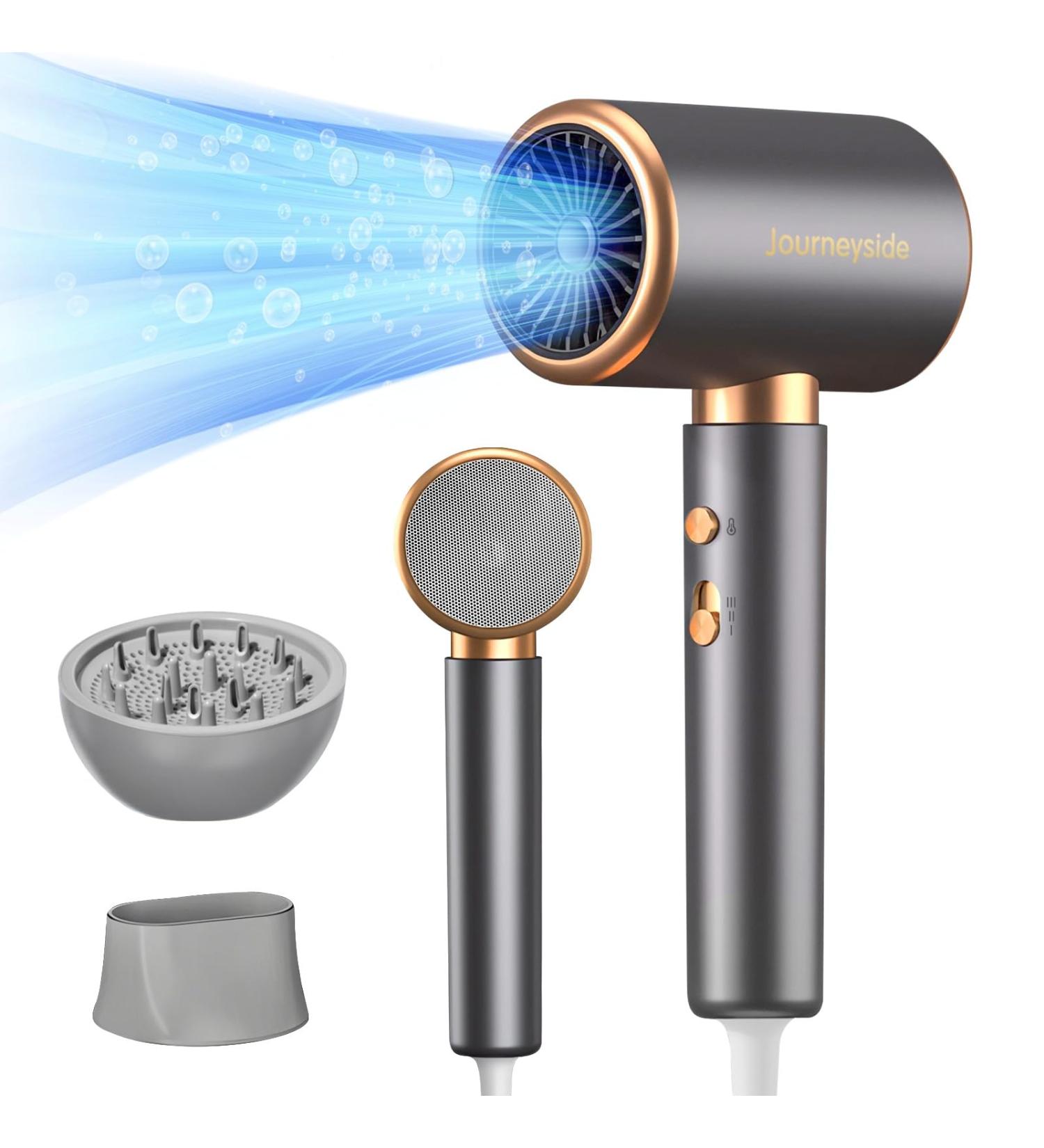 2000W Journey Hair Dryer - Professional Negative Ion Hair Dryer with Nozzle & Diffuser | 2 Speed & 3 Temperature Settings - Buy Online on GoSupps.com