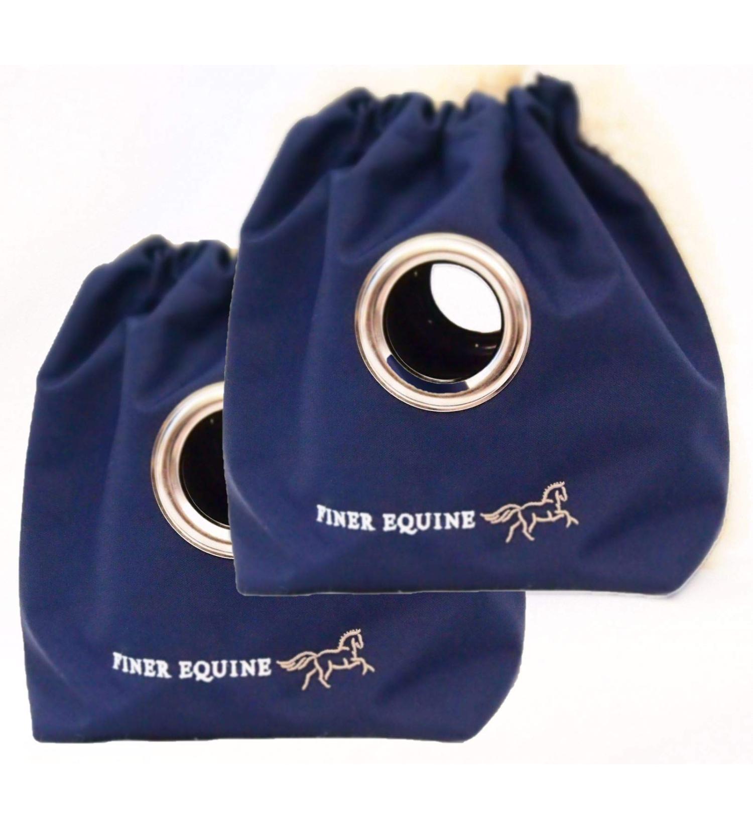Finer Equine - Pair of Stirrup Covers/Stirrup Bags waterproof lining thick faux sheepskin backing easy to use elastic top British crafted - Buy Online on GoSupps.com