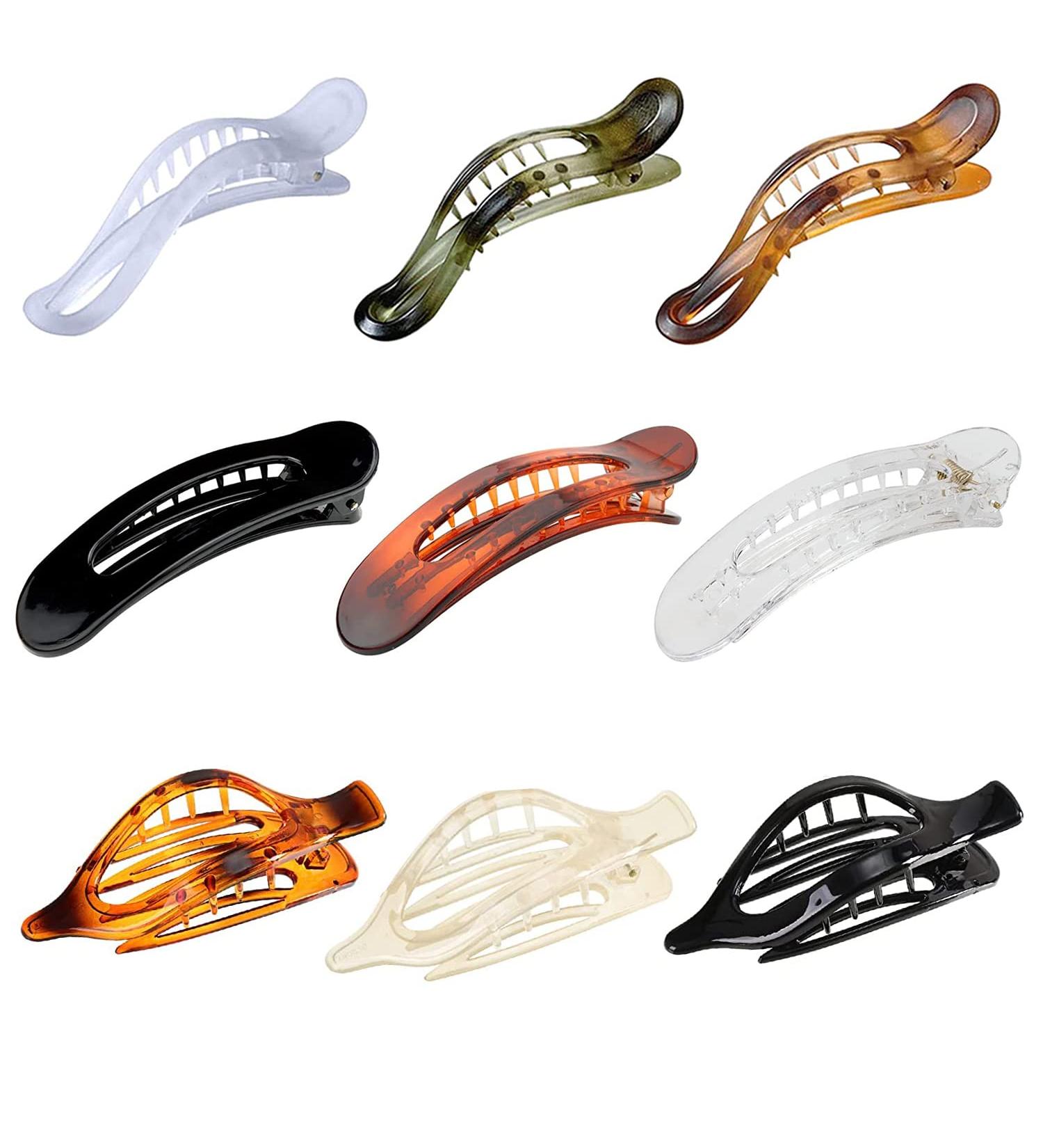 9Pcs Alligator Hair Clips - Plastic Claw Clips Set for Women & Girls | Hair Styling Accessories - Buy Online on GoSupps.com