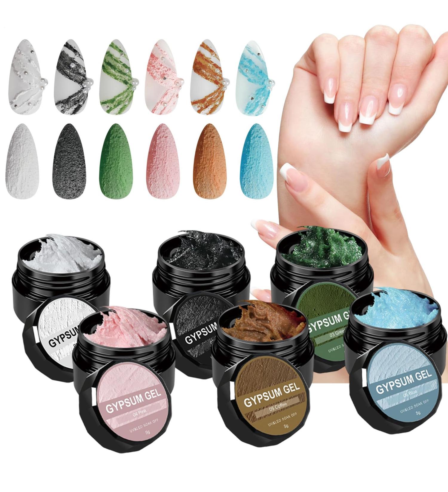  G n rique 3D Nail Carving Gel - No Wash Plaster Texture Scratch Resistant Shine | Creative Gel Manicures Ideal Women Beginners Family Use Application FA - Buy Online on GoSupps.com