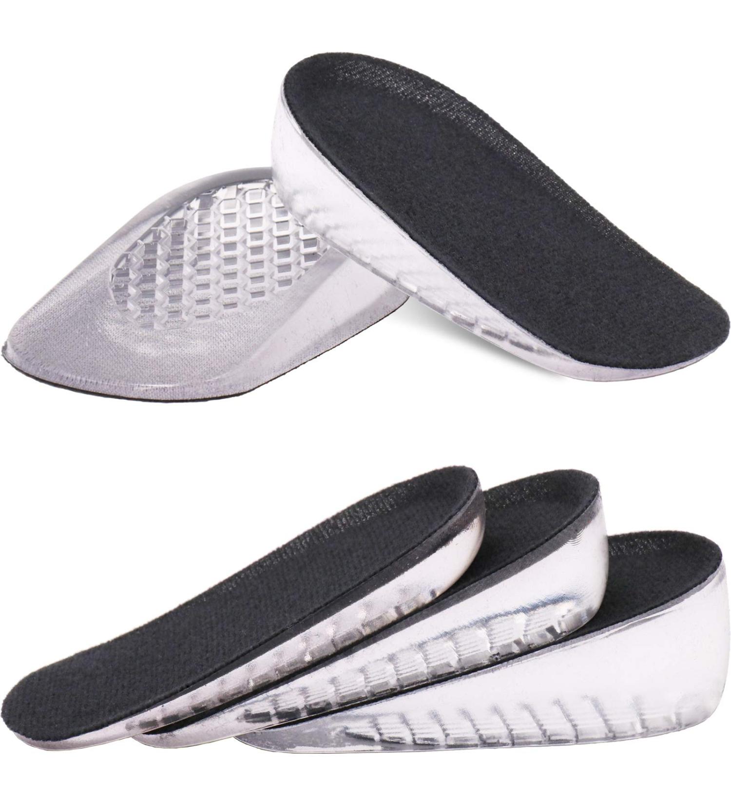 Ailaka Gel Height Increase Insoles - 2.5cm Heel Lifts for Men & Women - Large (2 Count) - Buy Online on GoSupps.com