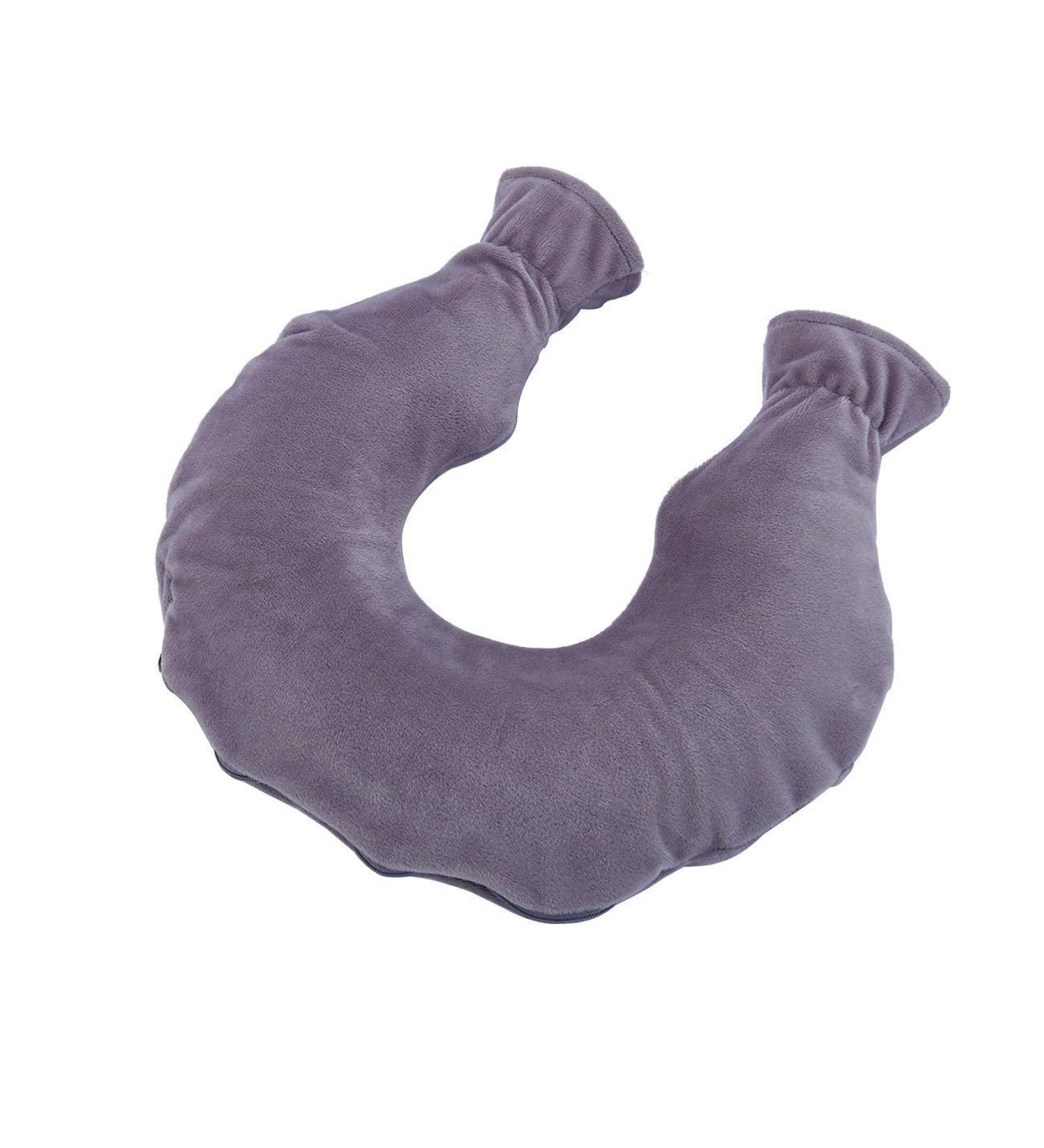 KUFL High-Quality Neck Heat Bottle | Soft Fleece PVC Pain Relief for Neck Back & Shoulders - Ideal for Heat Therapy (Gray) - Buy Online on GoSupps.com