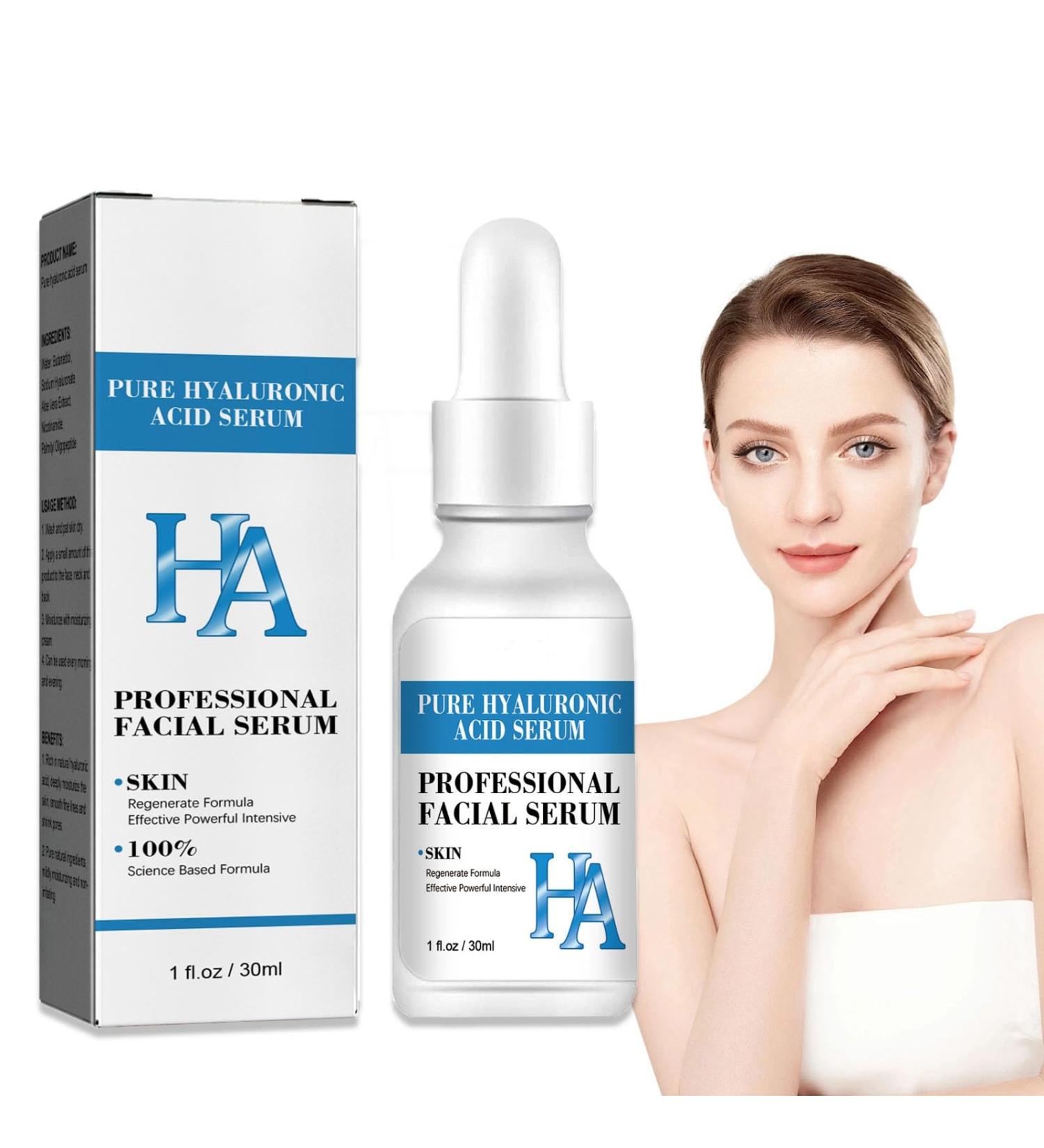 Buy 100% Pure Hyaluronic Acid Serum for Face Anti-Aging Hydrating & Firming with Nicotinamide 30ml - Buy Online on GoSupps.com