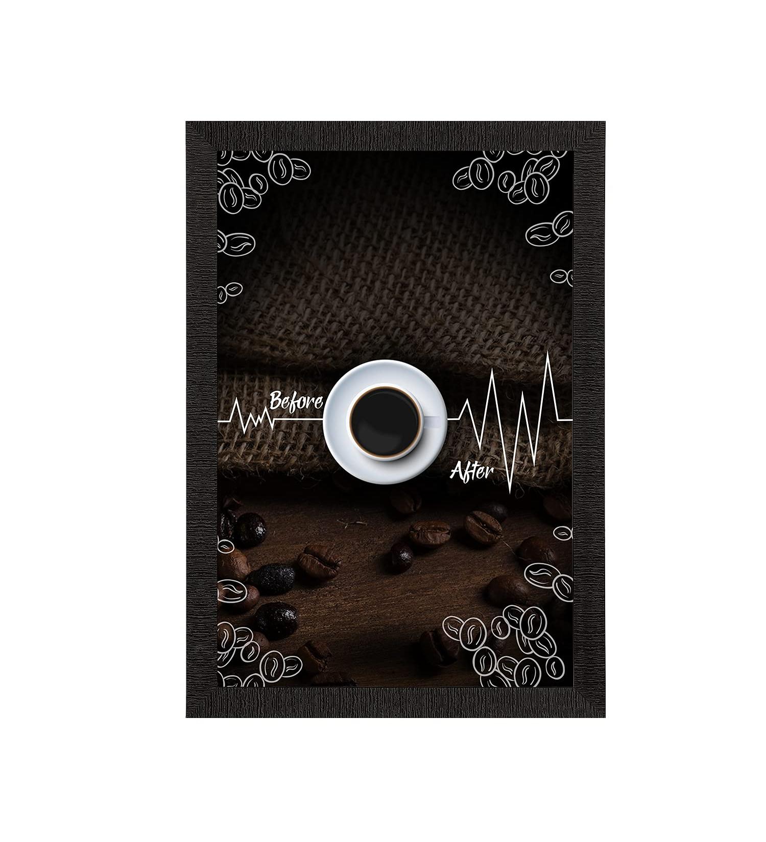 eCraftIndia Before & After Coffee Satin Matt Texture UV Art Painting - International Shipping Available - Buy Online on GoSupps.com