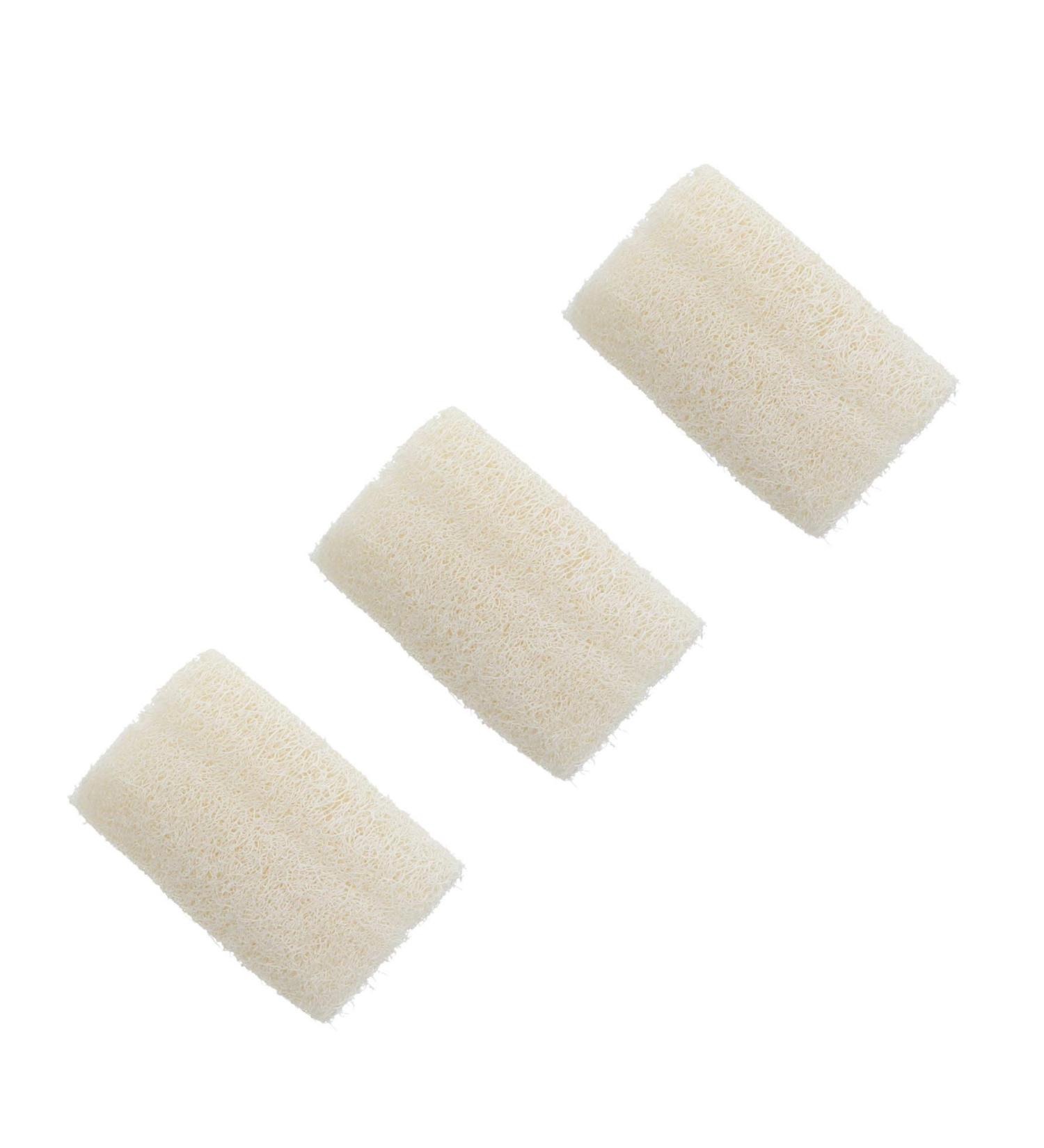 Natural Loofah Set of 3 - Exfoliating Bath Sponges for Smooth Skin | International Shipping Available - Buy Online on GoSupps.com