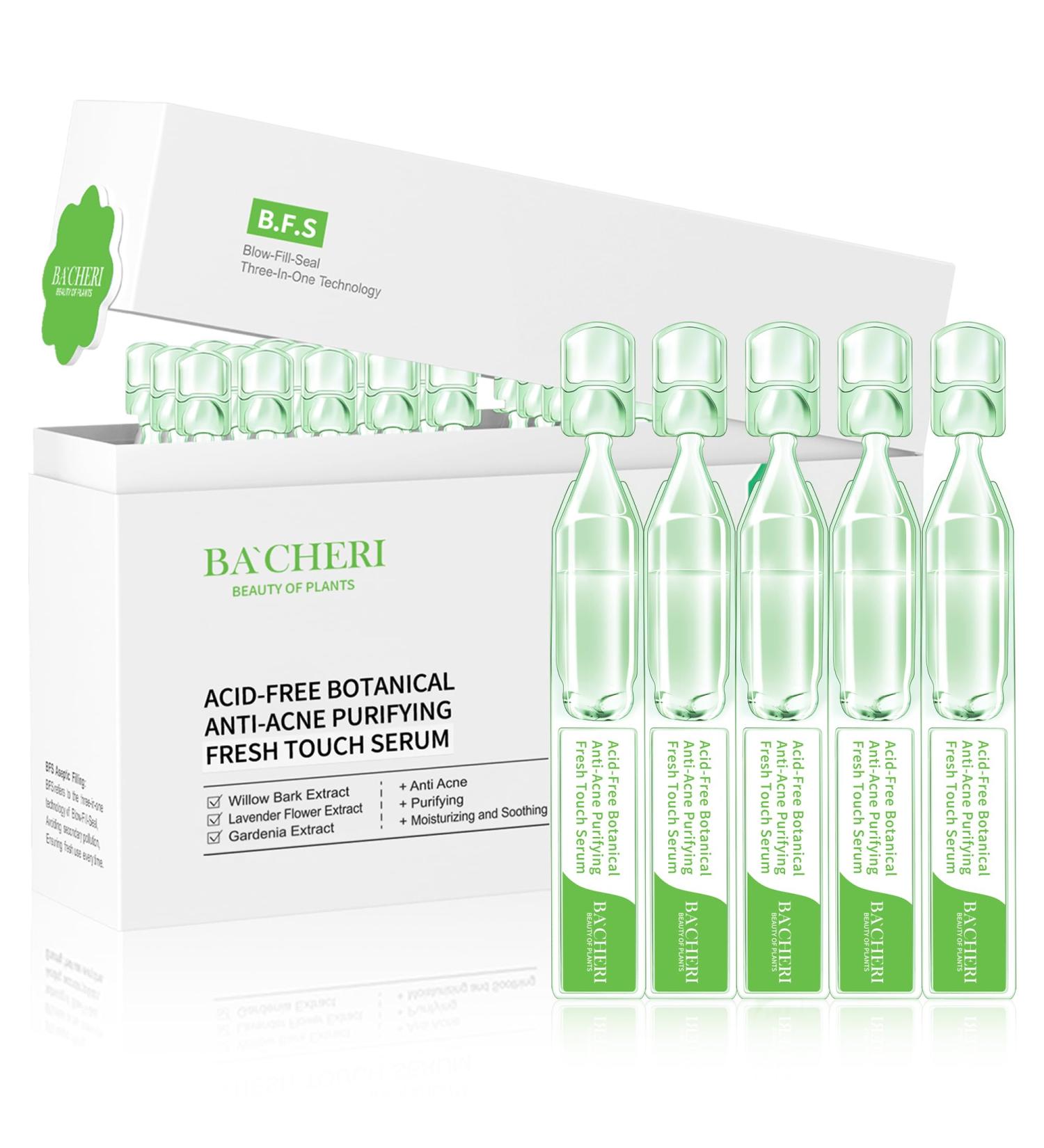Gentle Botanical Acne Treatment for Face Acid-Free Spot Facial Serum with Niacinamide & Witch Hazel Soothes Redness & Controls Breakouts for Sensitive Oily & Acne-Prone Skin 1.2 ml 30 Ampoules - Buy Online on GoSupps.com