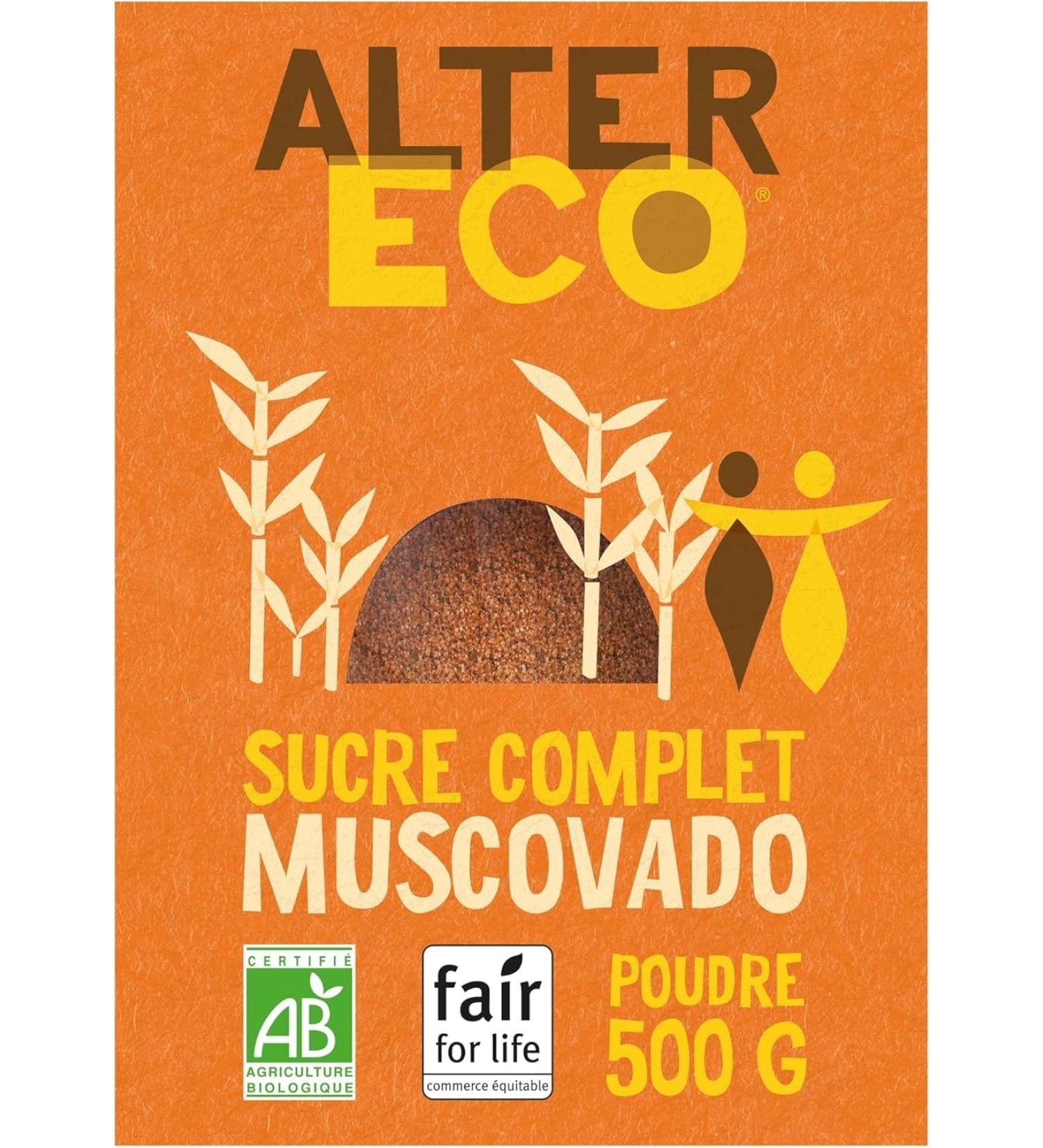 ALTER ECO - Muscovado Sugar Powder - Organic and Fair Trade Complete Sugar - Origin Philippines - 500g - Buy Online on GoSupps.com