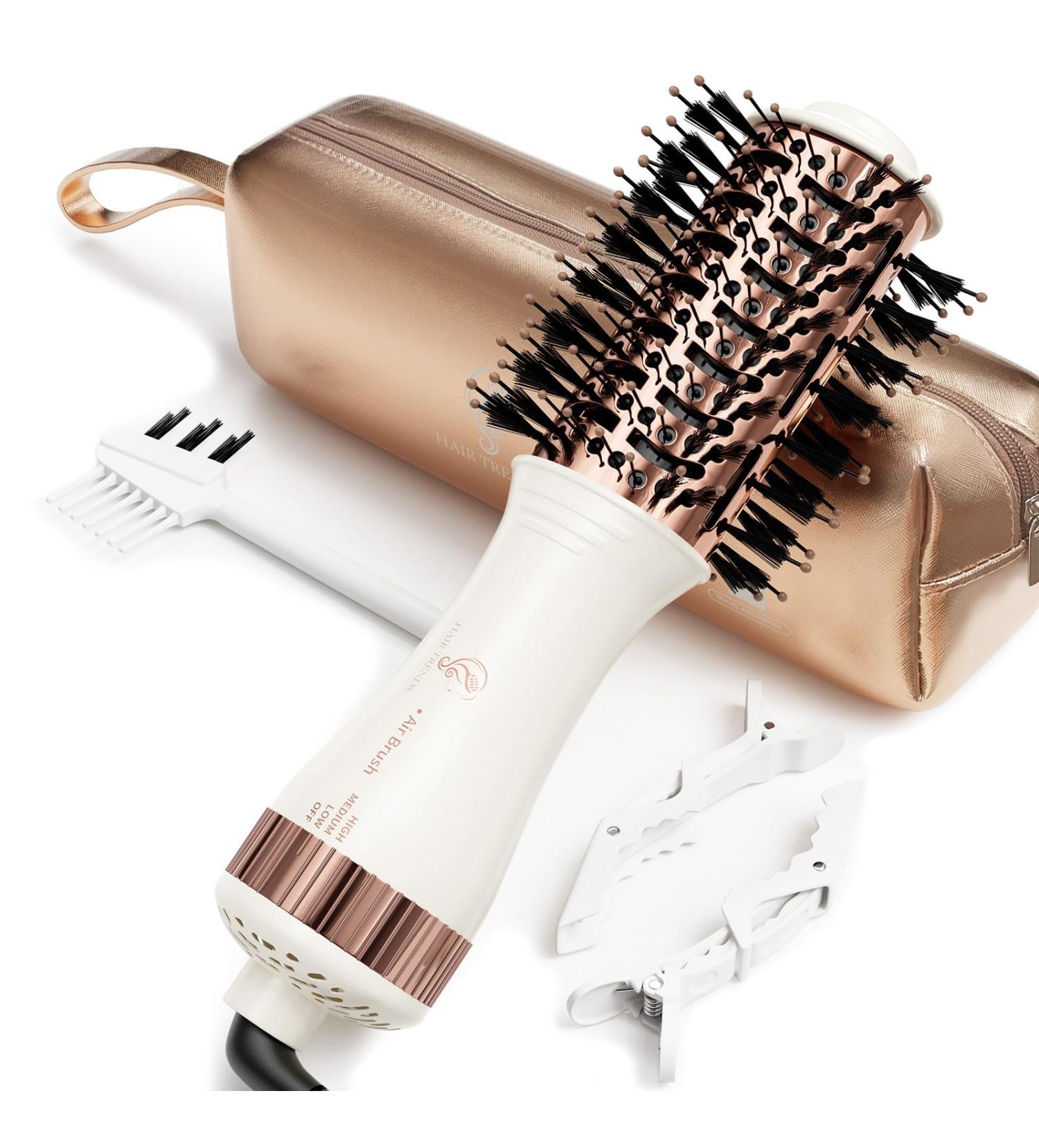 Travel Blow Dryer Brush - Dual Voltage Mini Hot Air Brush Nano Titanium 2-Inch One Step Styler & Volumizer | Perfect for International Shipping - Buy Online on GoSupps.com