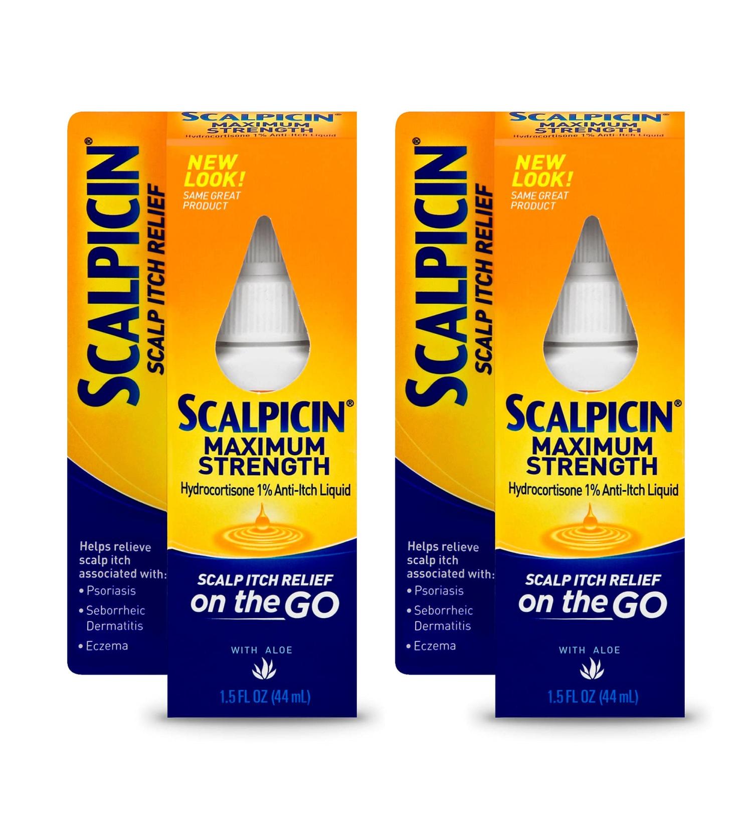 Scalpicin Scalp Itch Relief 1.5 fl Oz Maximum Strength - Pack of 2 - Buy Online on GoSupps.com