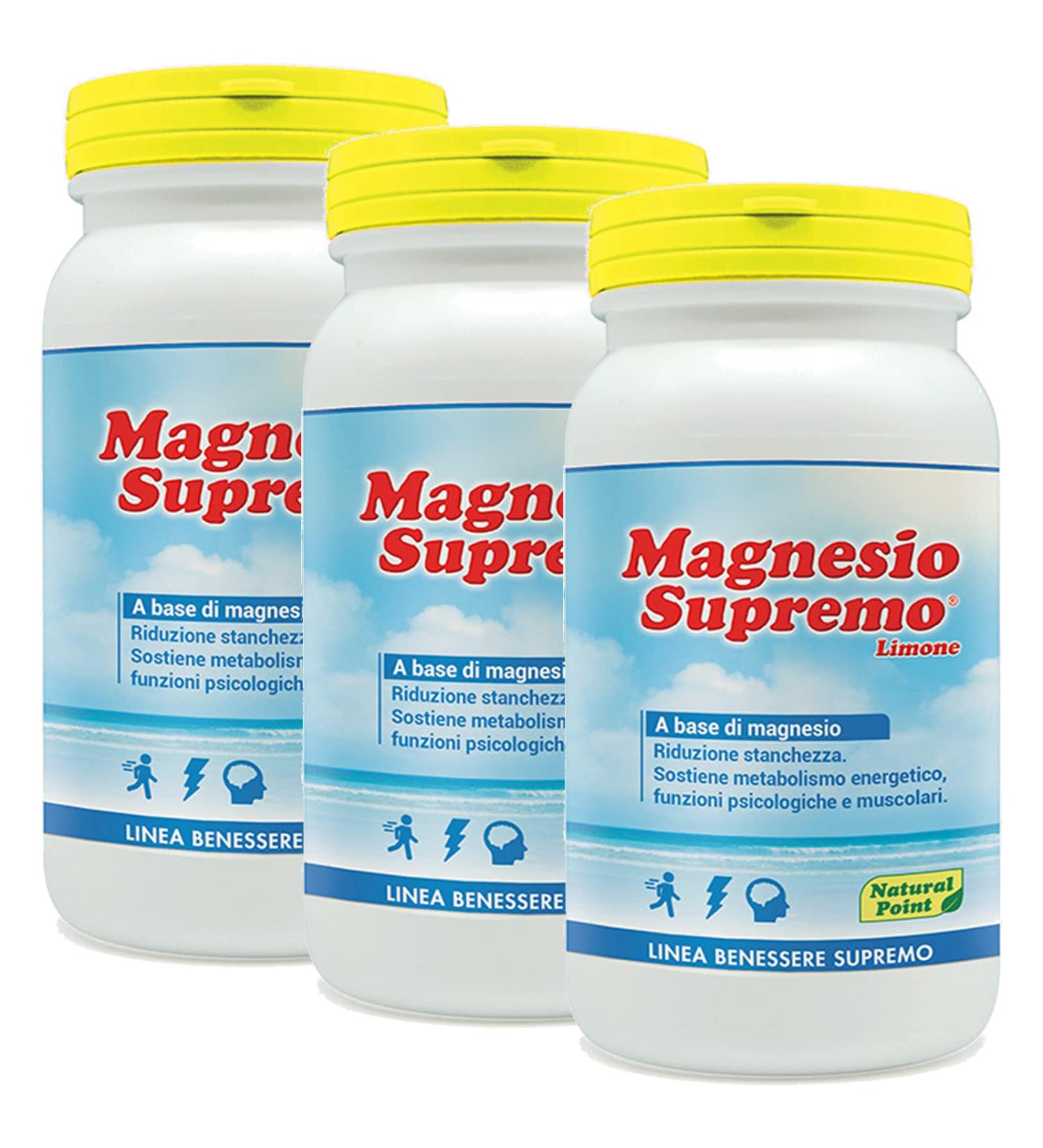 Natural Point Magnesium Supremo 150 g Citroensmaak 3 x 150 g
