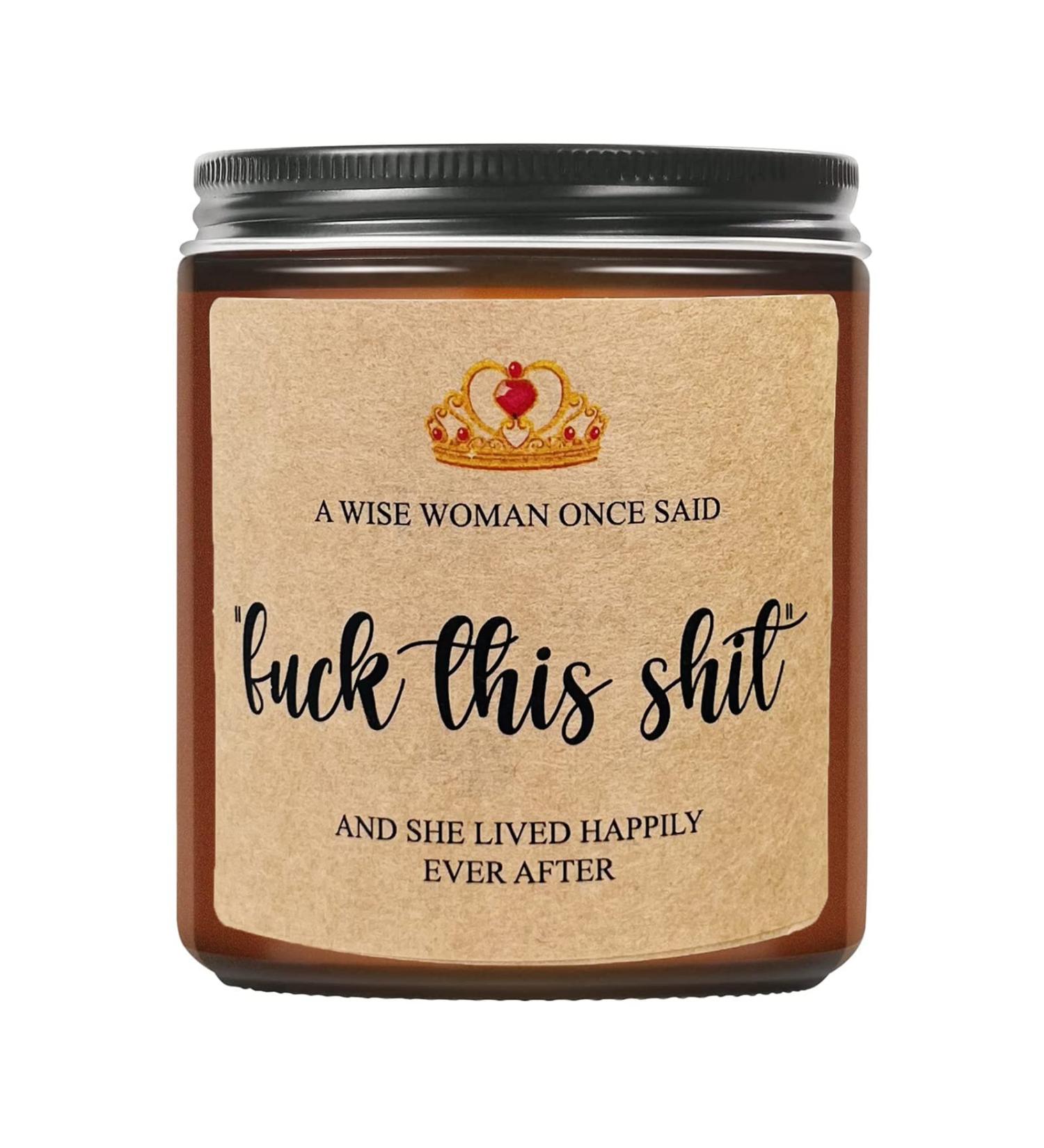 Unique Birthday Gifts for Women - Lavender Scented Candle | Get Well & Funny Christmas Gifts for Sisters Besties & Girlfriends - Buy Online on GoSupps.com