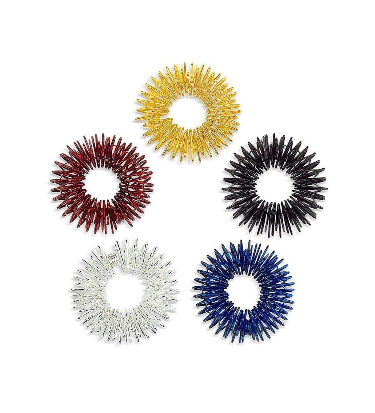 Yin Yang Massage Rings for Finger & Toe Relaxation - Wellness Massage Tools - Buy Online on GoSupps.com