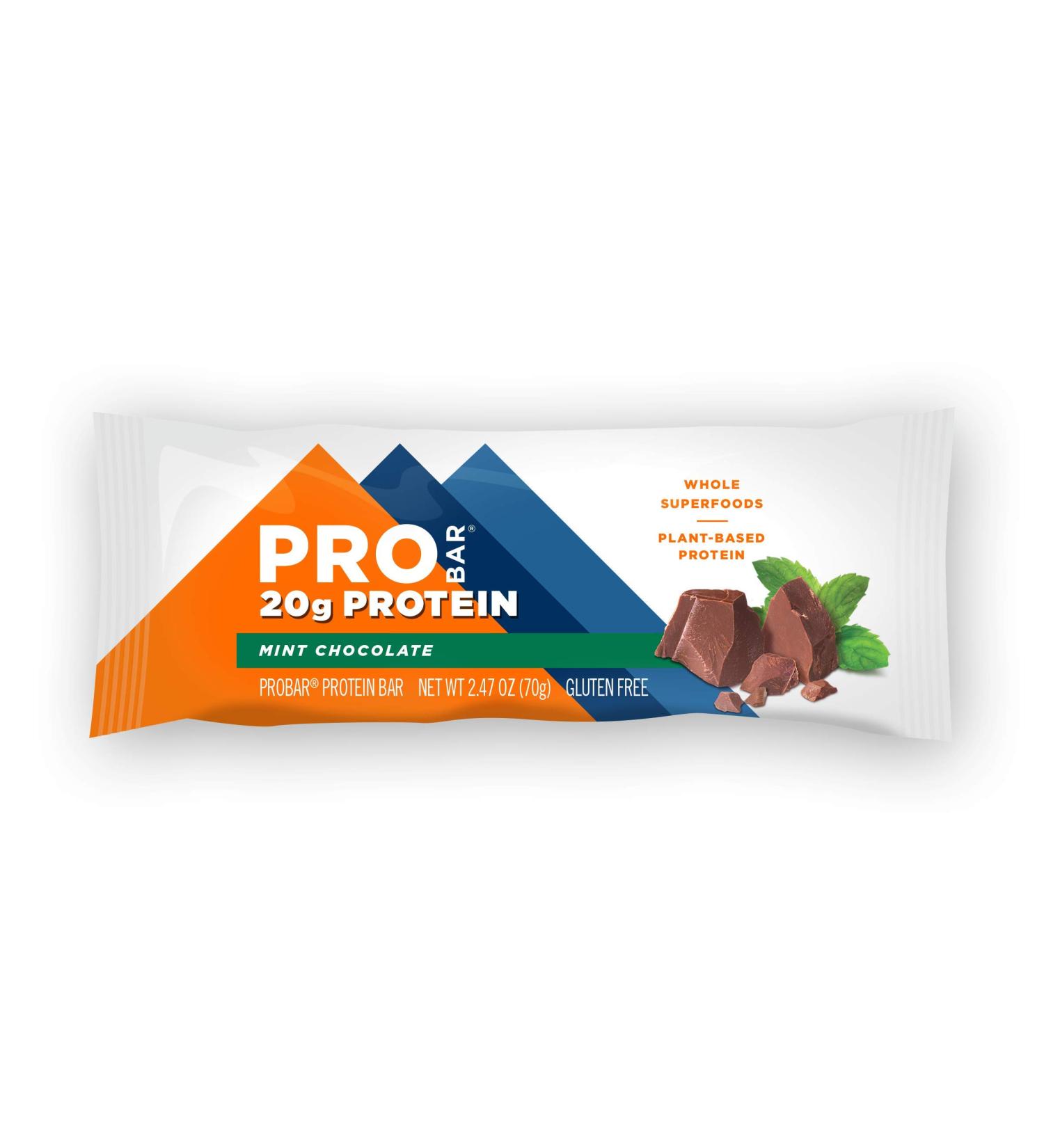 Probar Organic Mint Chocolate Core Bar - 12 ct | Healthy Snack | 2.46 oz | International Shipping Available - Buy Online on GoSupps.com