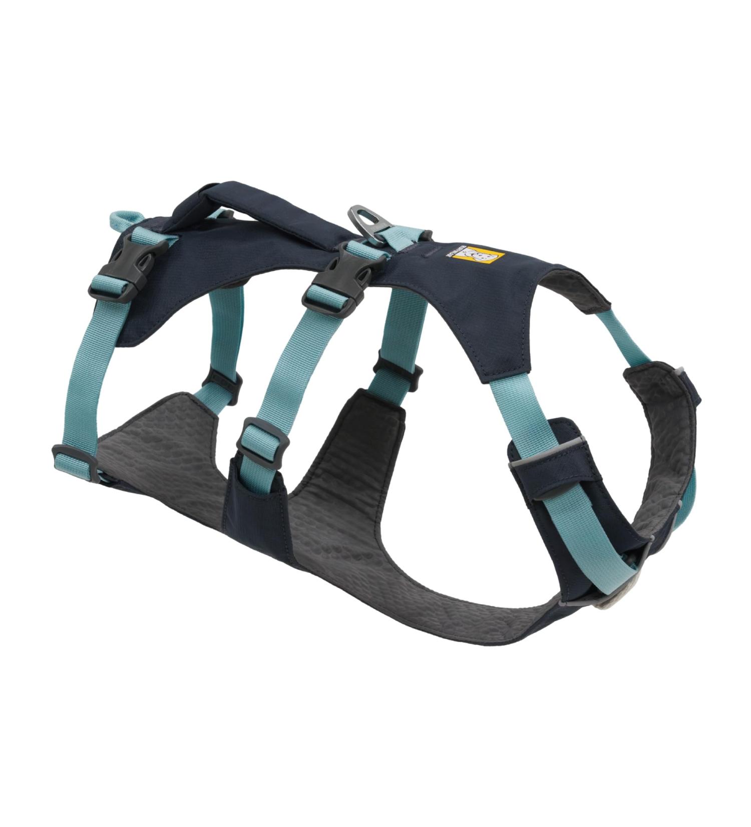 Luffwear Flagline Dog Harness with Handle - Light Adjustable Walking Gear 3 Fortification Points Reinforced Strap Metal V-Ring - Basalt Gray Medium - Buy Online on GoSupps.com