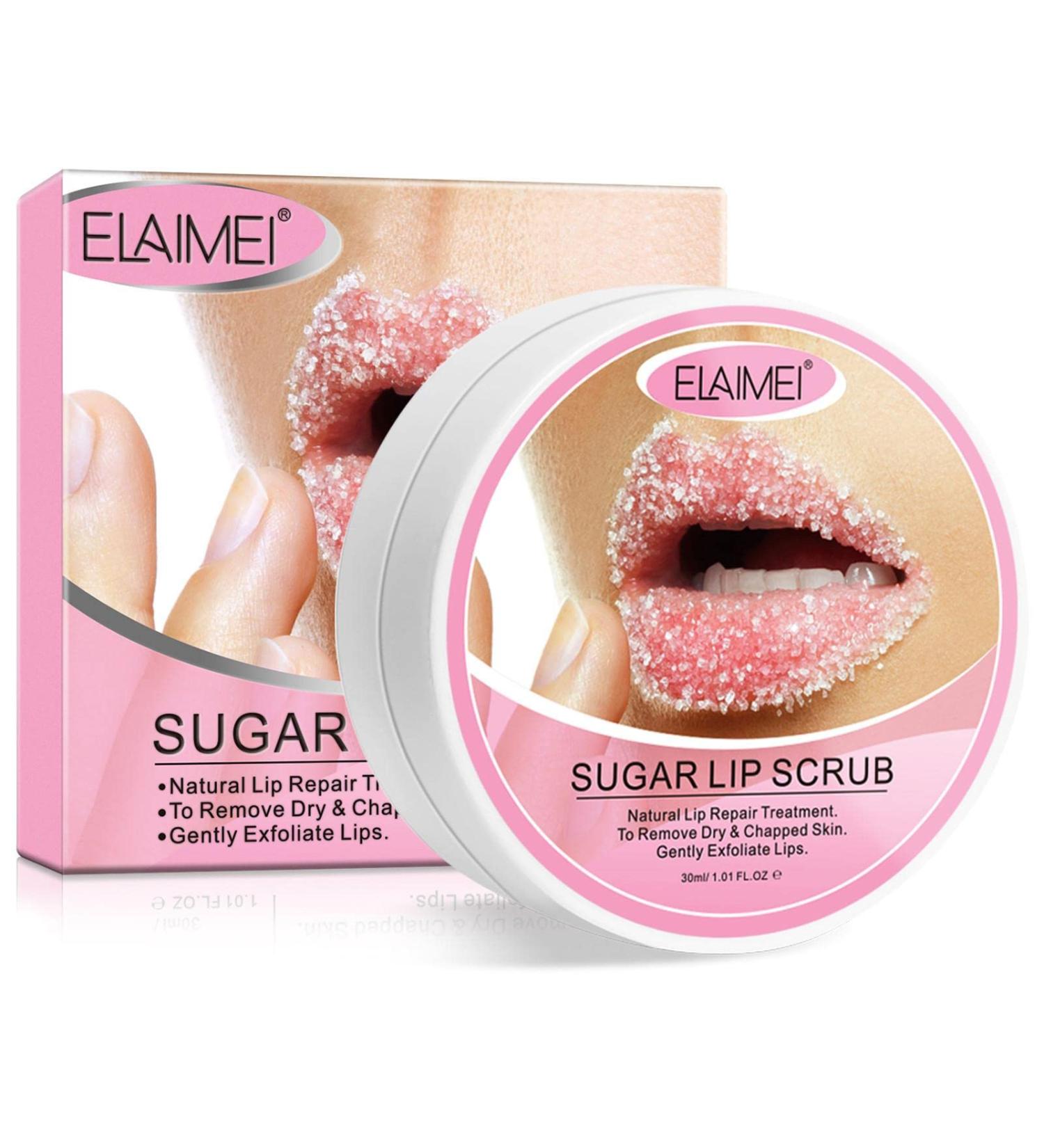 Ruilonghai Peach Lip Scrub - 30g | Organic Hydrating Exfoliator with Dead Sea Salt & Jojoba Oil for Soft Moisturized Lips - Buy Online on GoSupps.com