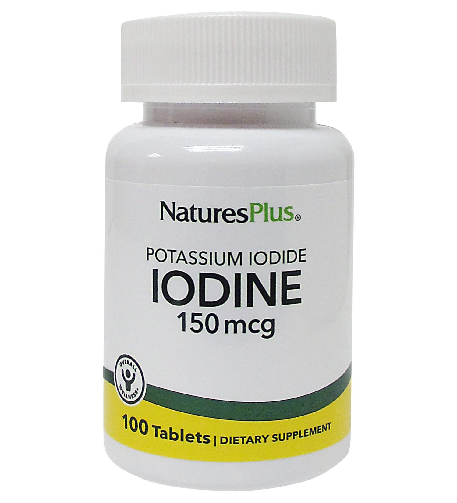 Nature's Plus Potassium Iodide 150 mcg 100 Tablets