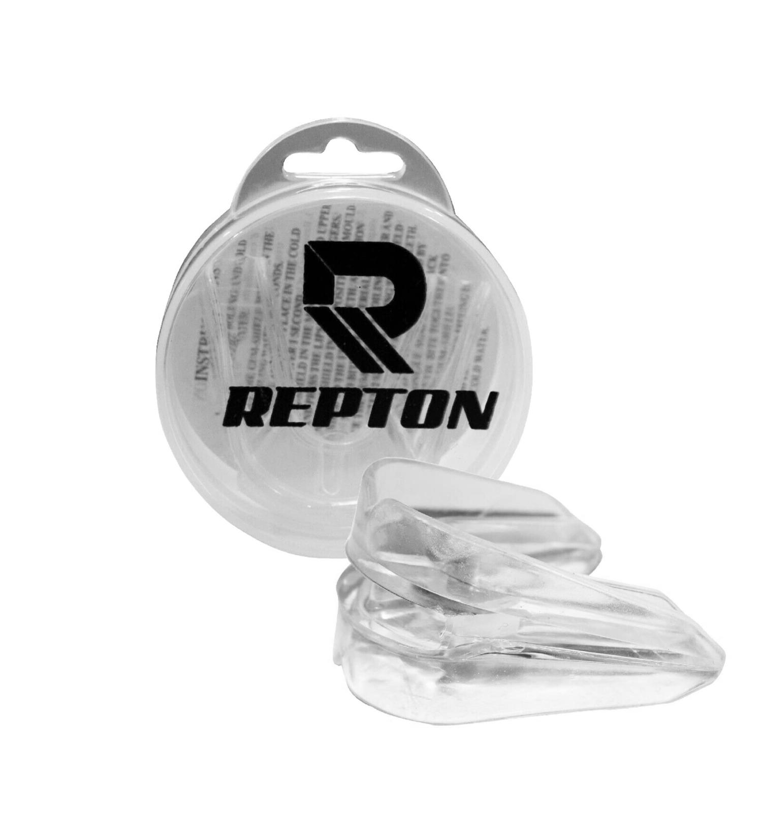 REPTON Moldable Mouthguard | Double Gel Mouthguard for Boxing MMA Breathable Teeth Protection for Karate Hoc - Buy Online on GoSupps.com