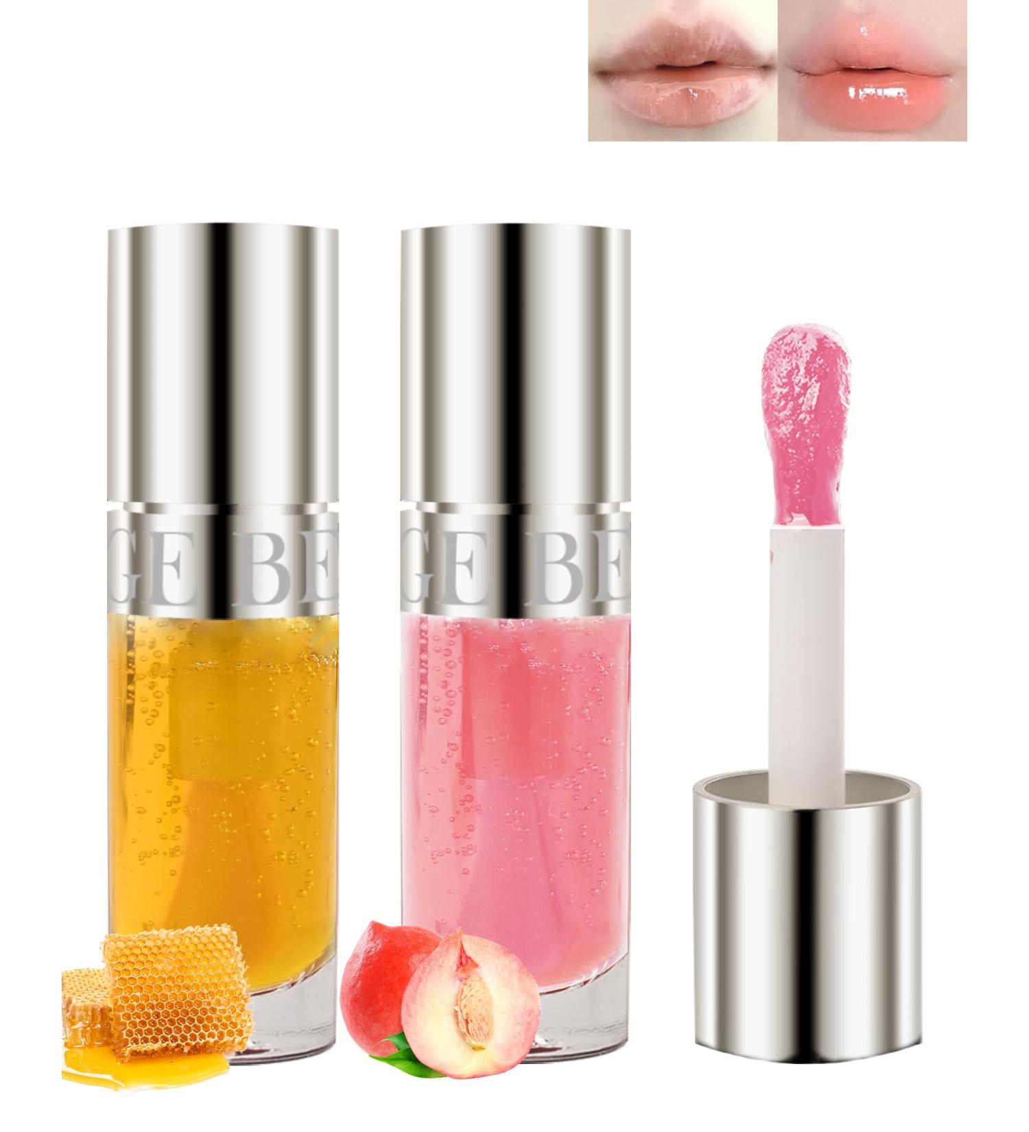 Lestpola Moisturizing Lip Comfort Gloss Lip Oil 2 pieces tinted lip oil lip gloss longlasting moisturizing lip care plumper nonsticky glossy lip tint flesh for women 01+02 - Buy Online on GoSupps.com